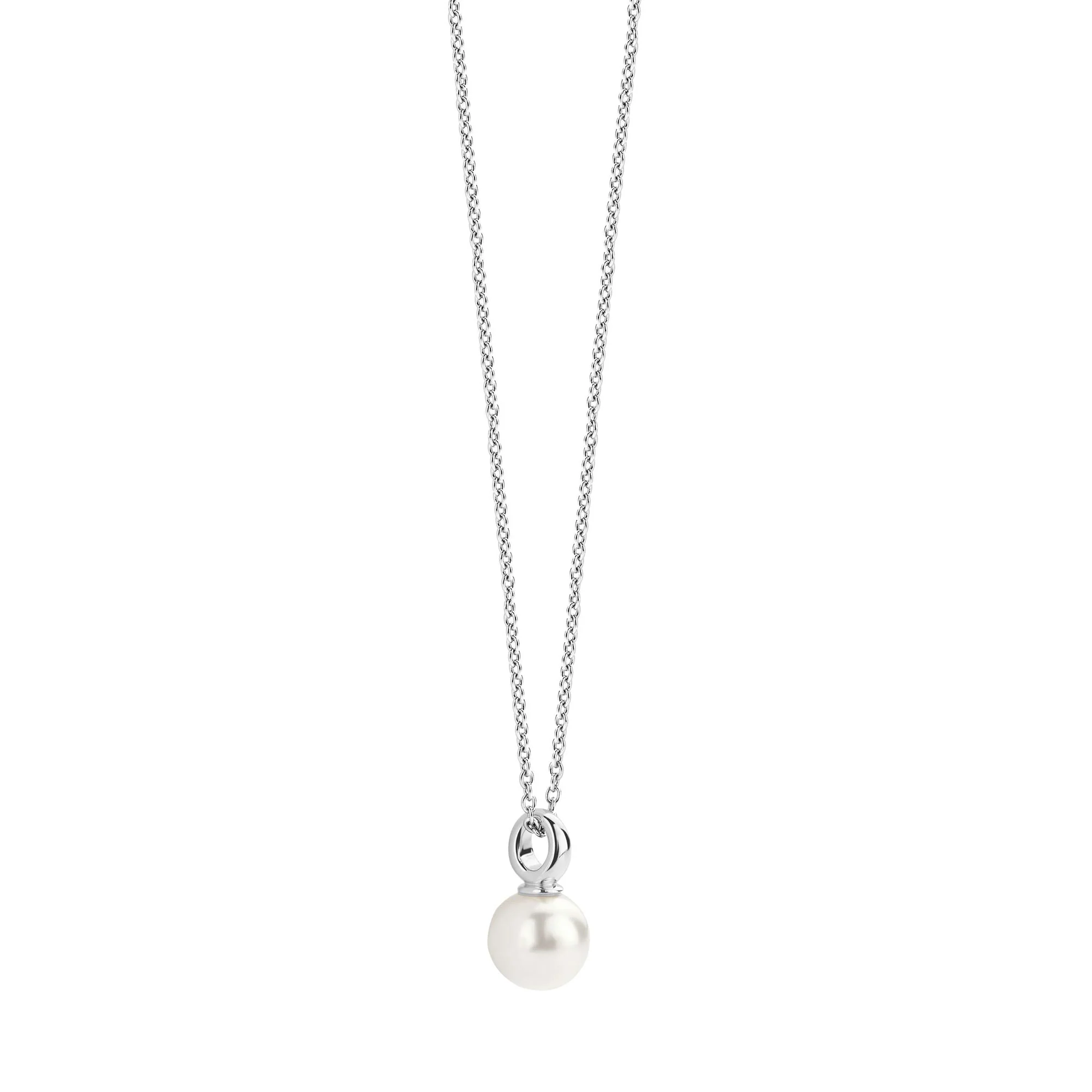 Ti Sento Synthetic Pearl Drop Necklace - Image 2