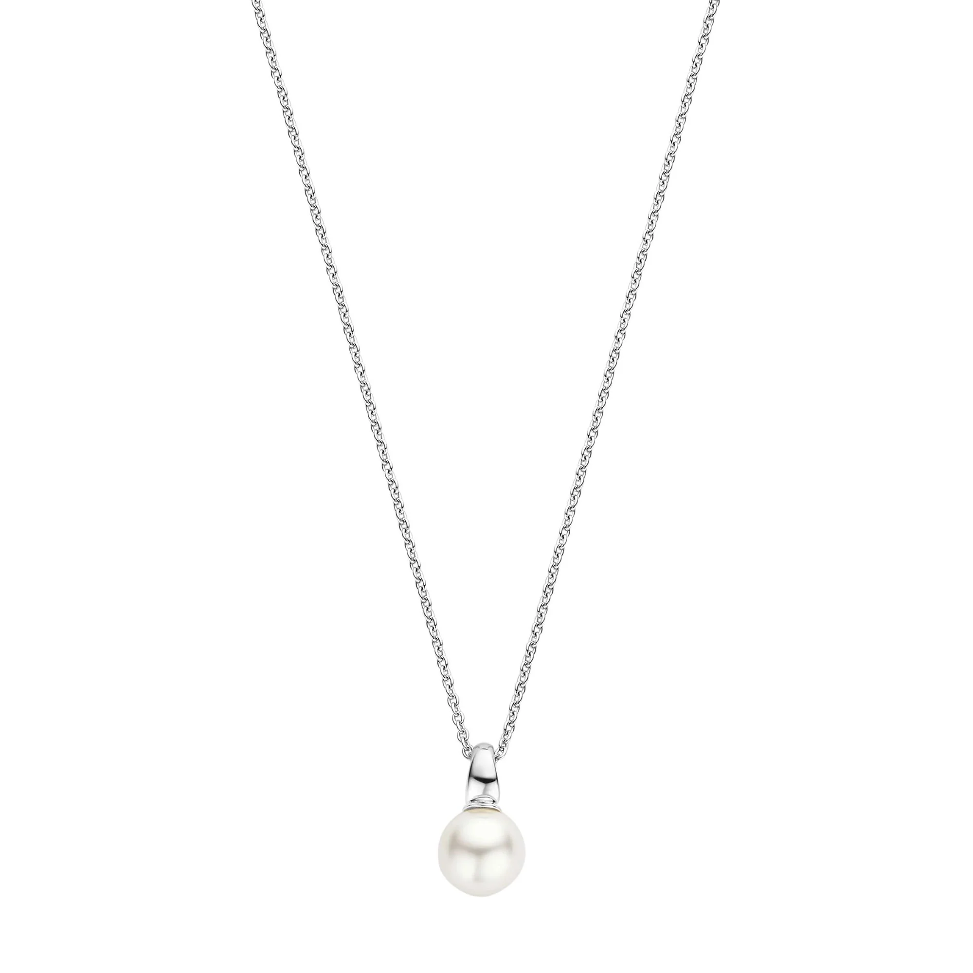 Ti Sento Synthetic Pearl Drop Necklace - Image 3