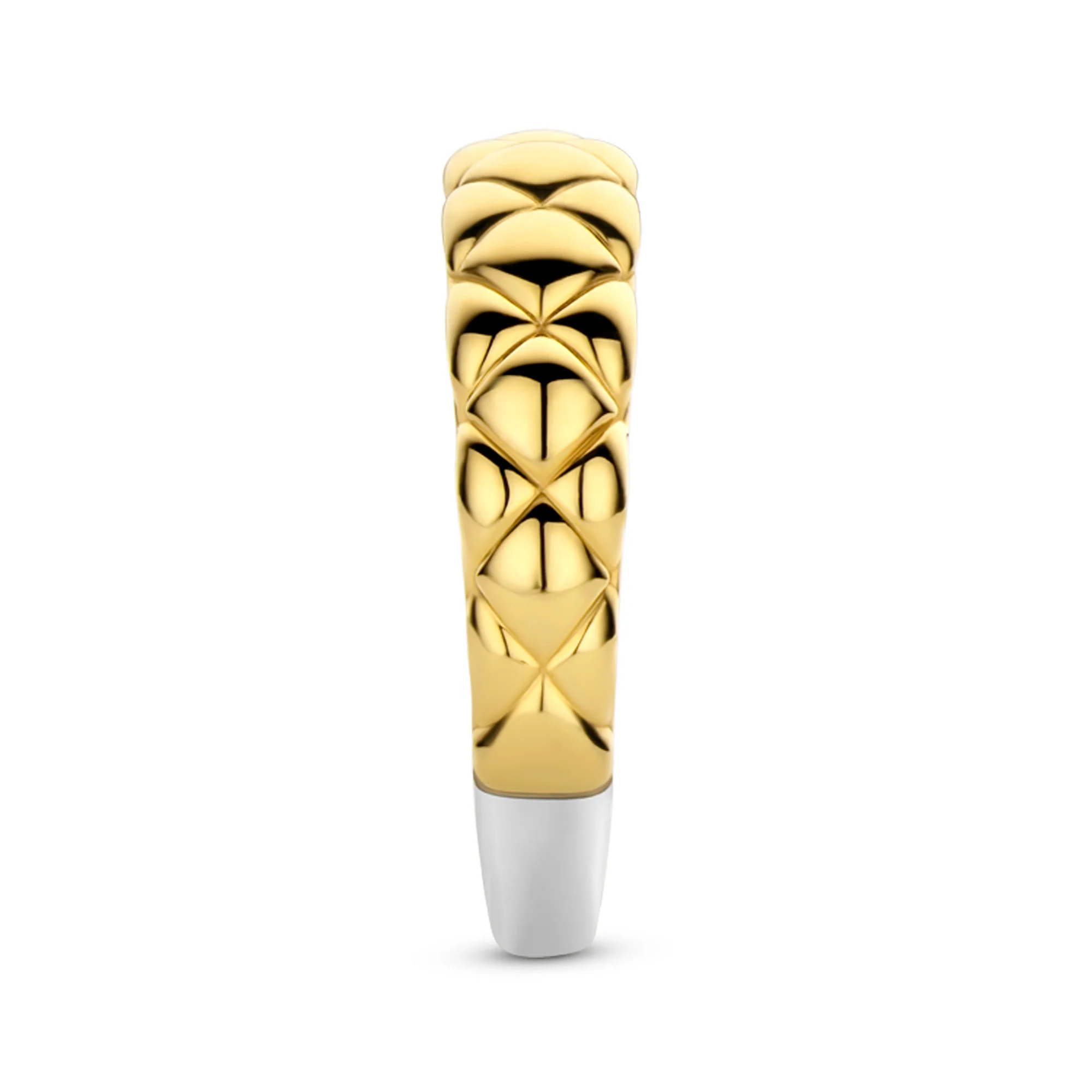 Ti Sento Yellow Gold Plated Clover Patterned Ring 12289SY (56) - Image 2