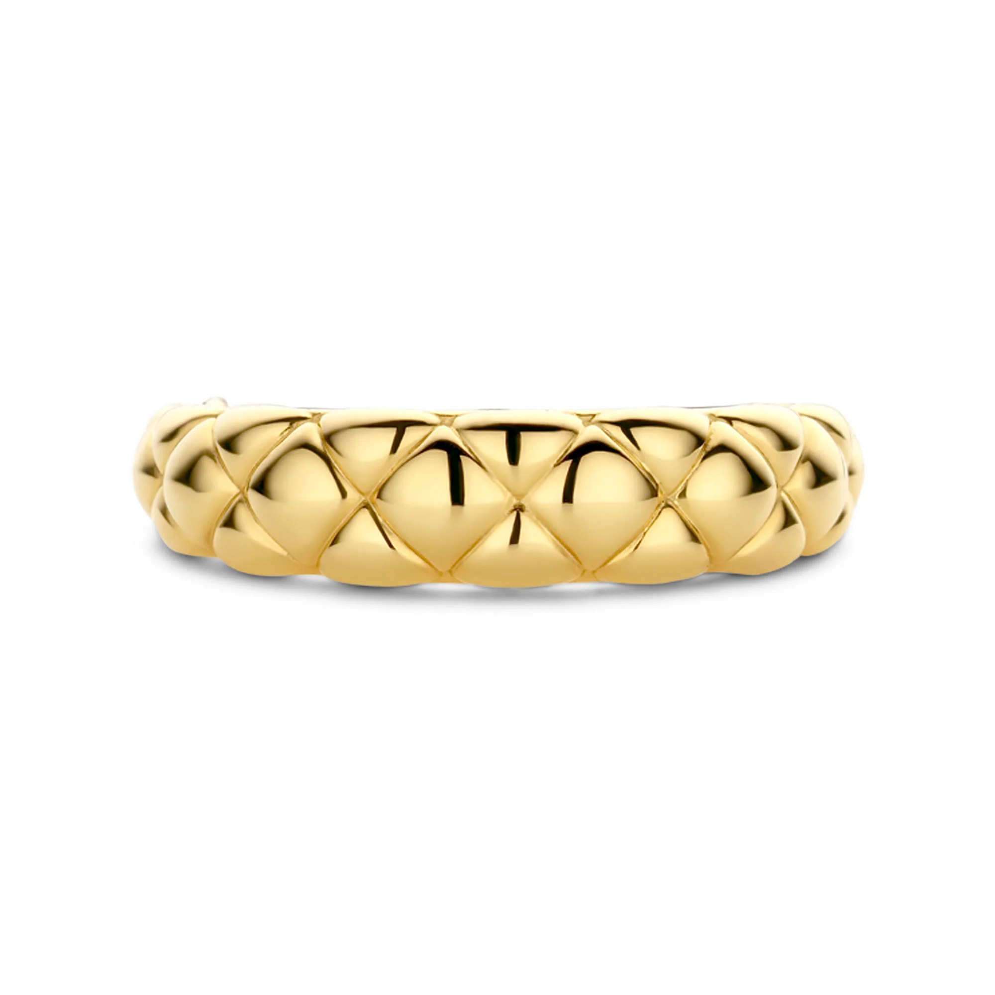 Ti Sento Yellow Gold Plated Clover Patterned Ring 12289SY (56) - Image 3