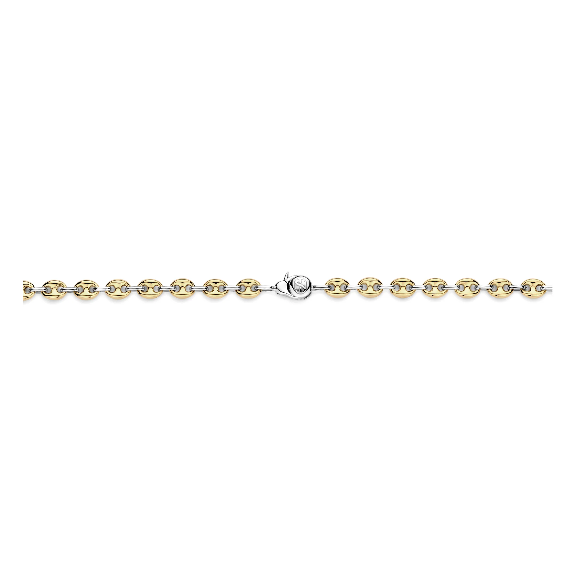 Ti Sento Yellow Gold Plated Coffee Bean Link Necklace 34067SY - Image 4