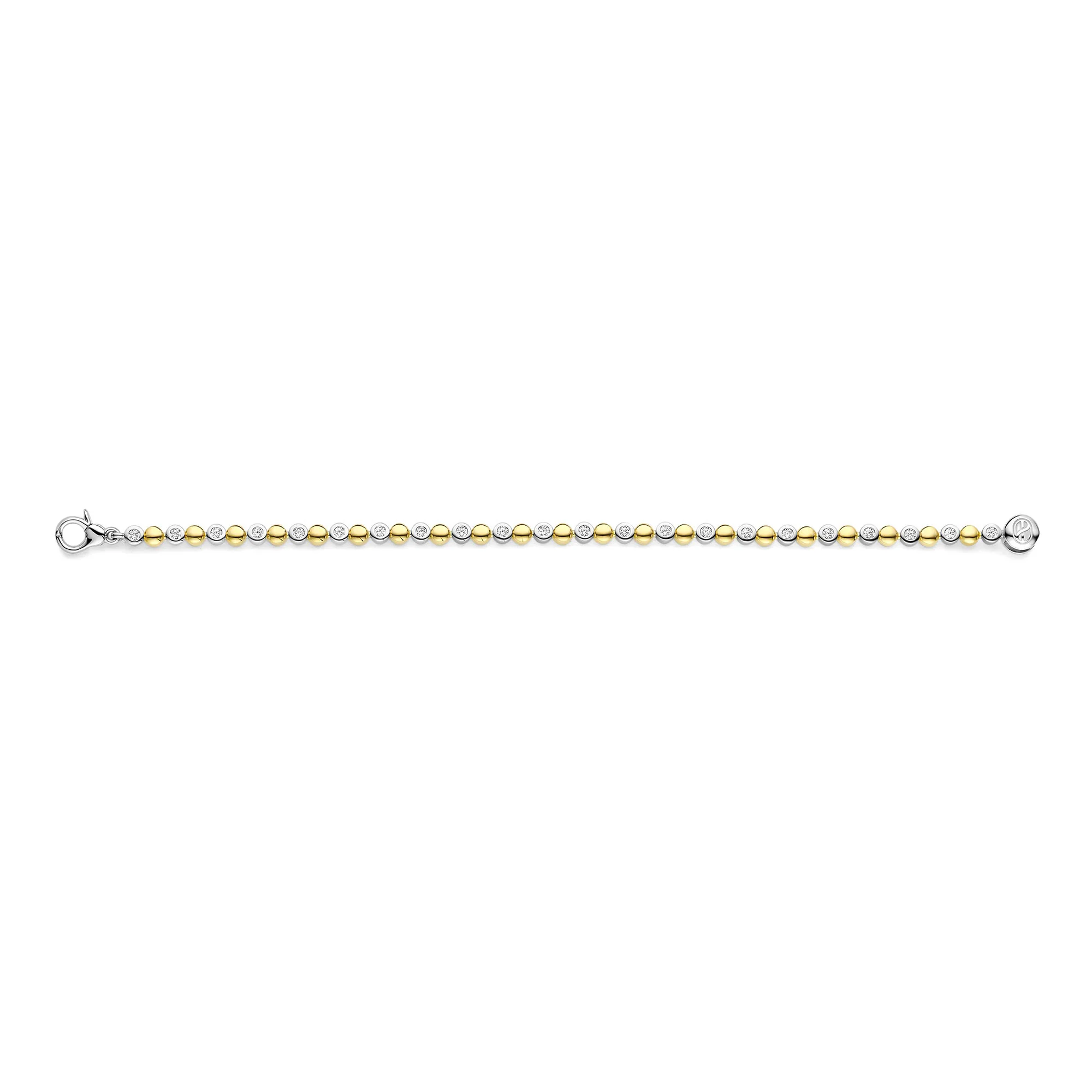 Ti Sento Yellow Gold Plated Cubic Zirconia Bubble Bracelet 23066ZY - Image 2