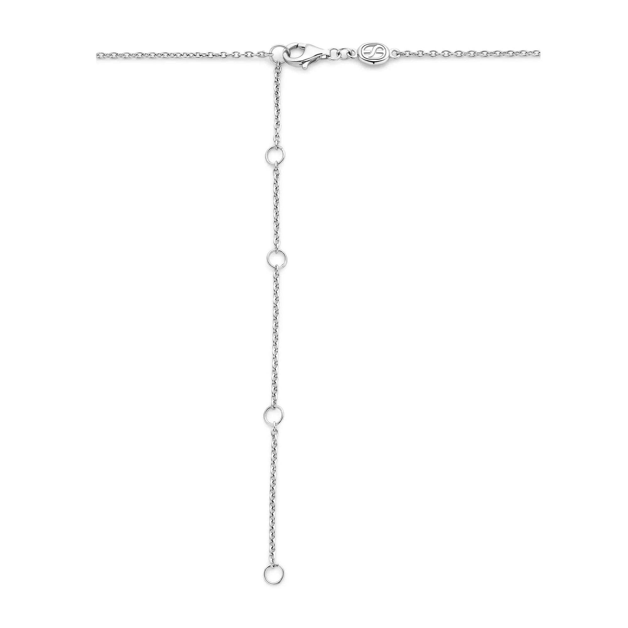 Ti Sento Yellow Gold Plated Cubic Zirconia D-Link Necklace 34044ZY - Image 5