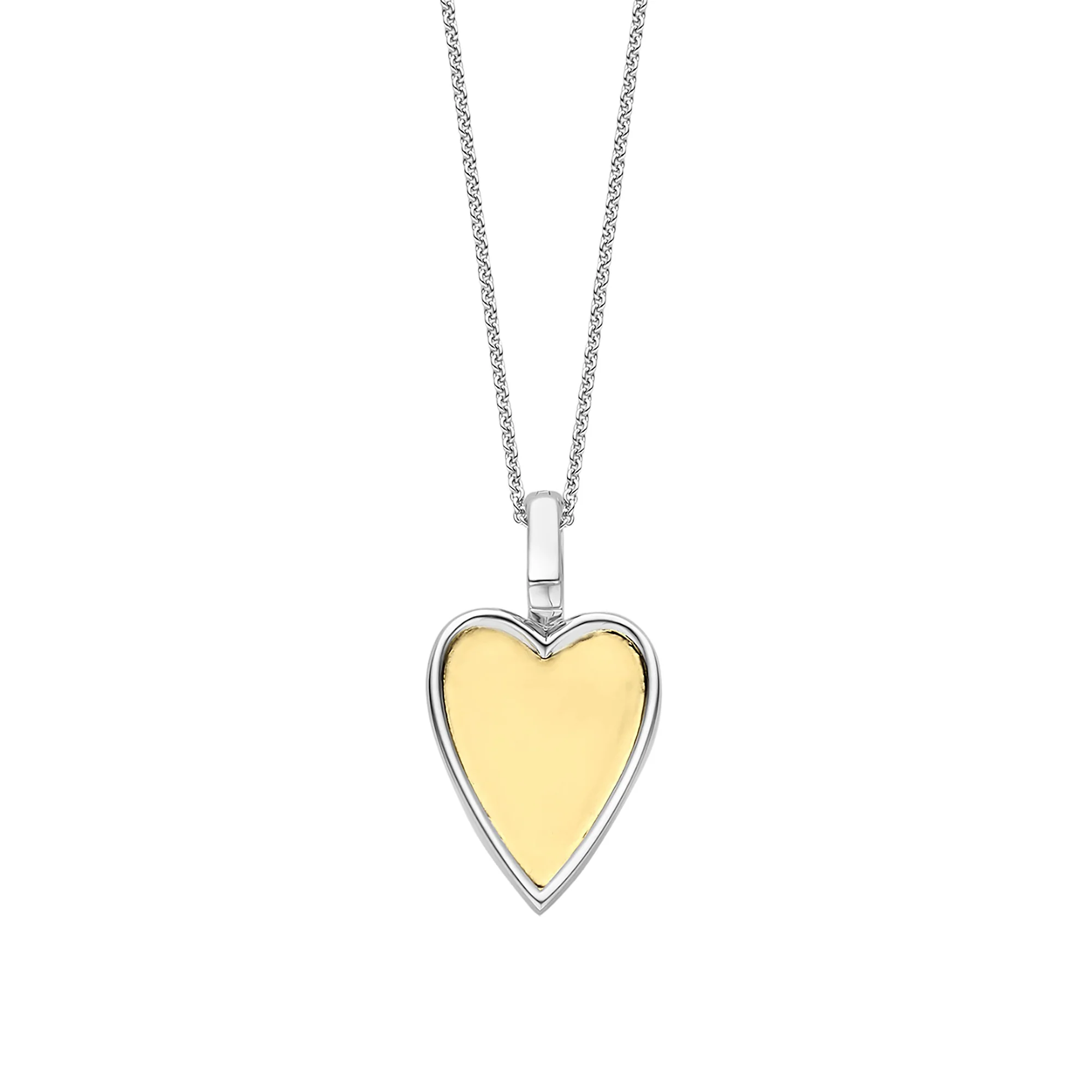Ti Sento Yellow Gold Plated Cubic Zirconia Heart Pendant 6842ZY - Image 3