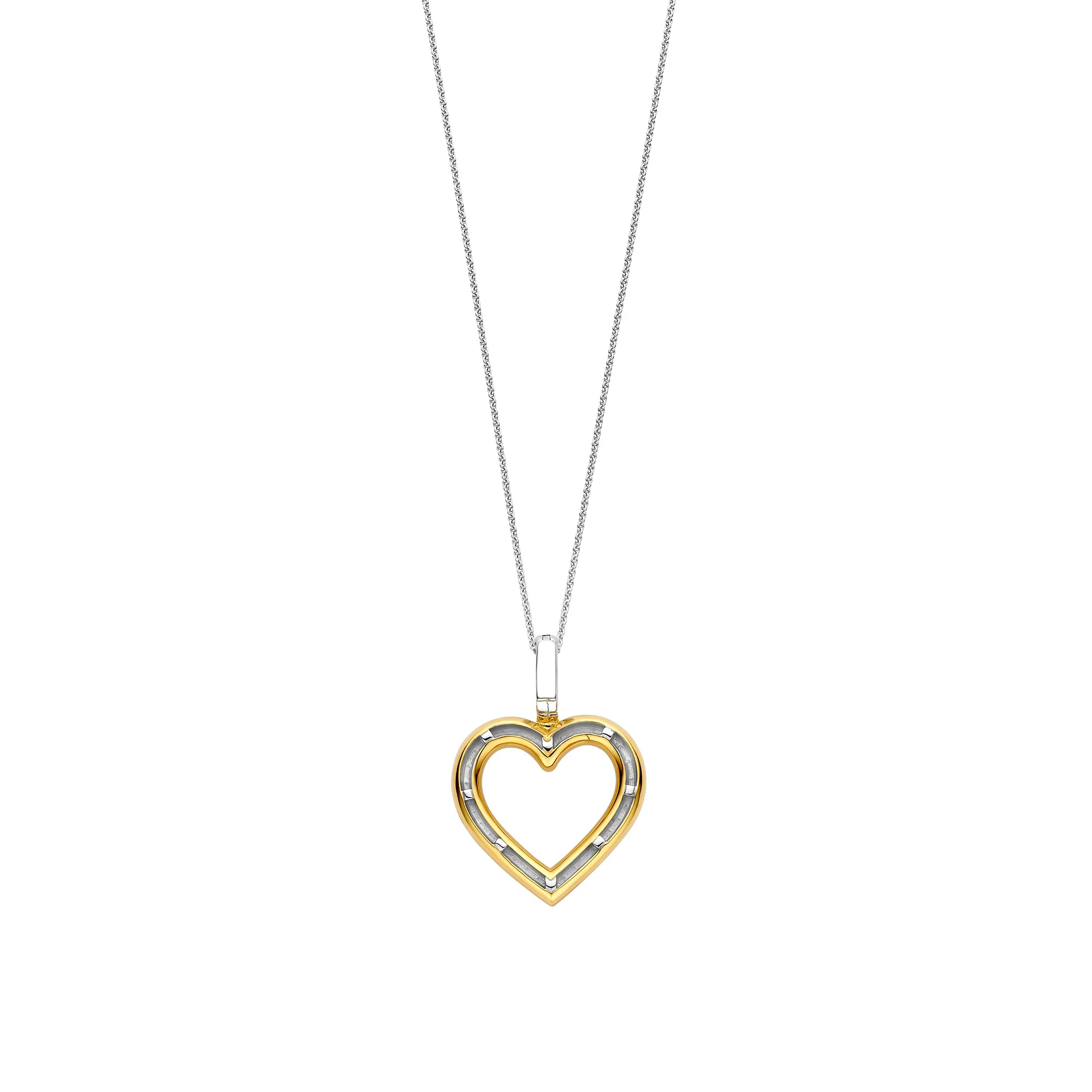 Ti Sento Yellow Gold Plated Cubic Zirconia Heart Pendant 6858ZY - Image 3