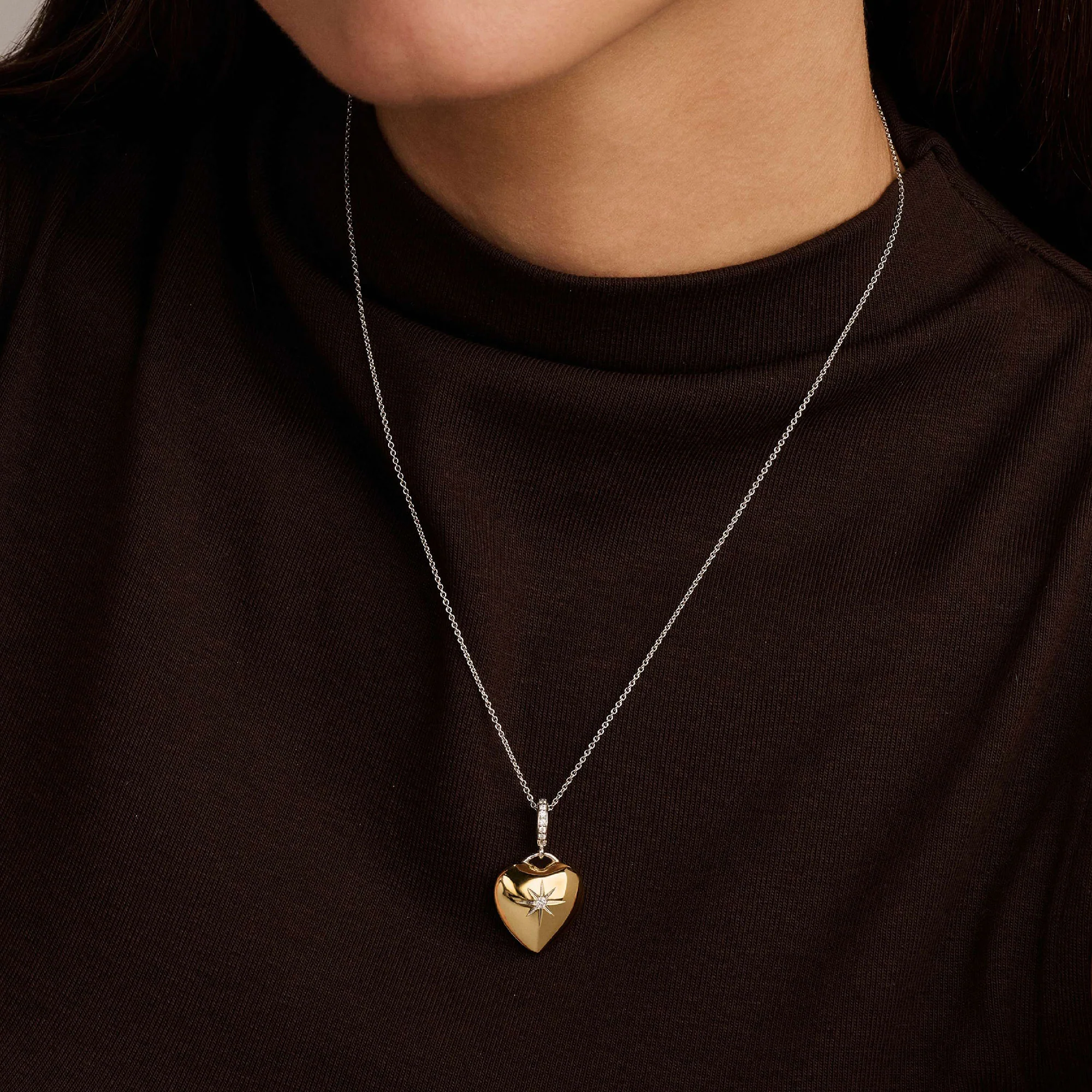 Ti Sento Yellow Gold Plated Cubic Zirconia Heart Pendant 6862ZY - Image 6