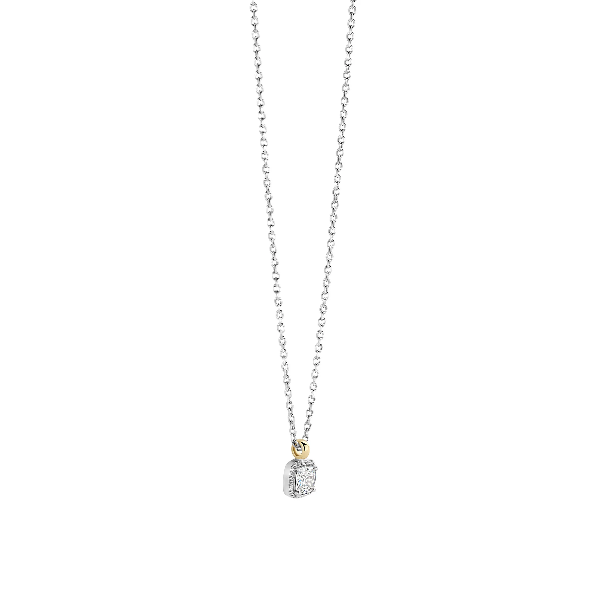 Ti Sento Yellow Gold Plated Cubic Zirconia Necklace 34103ZY - Image 3