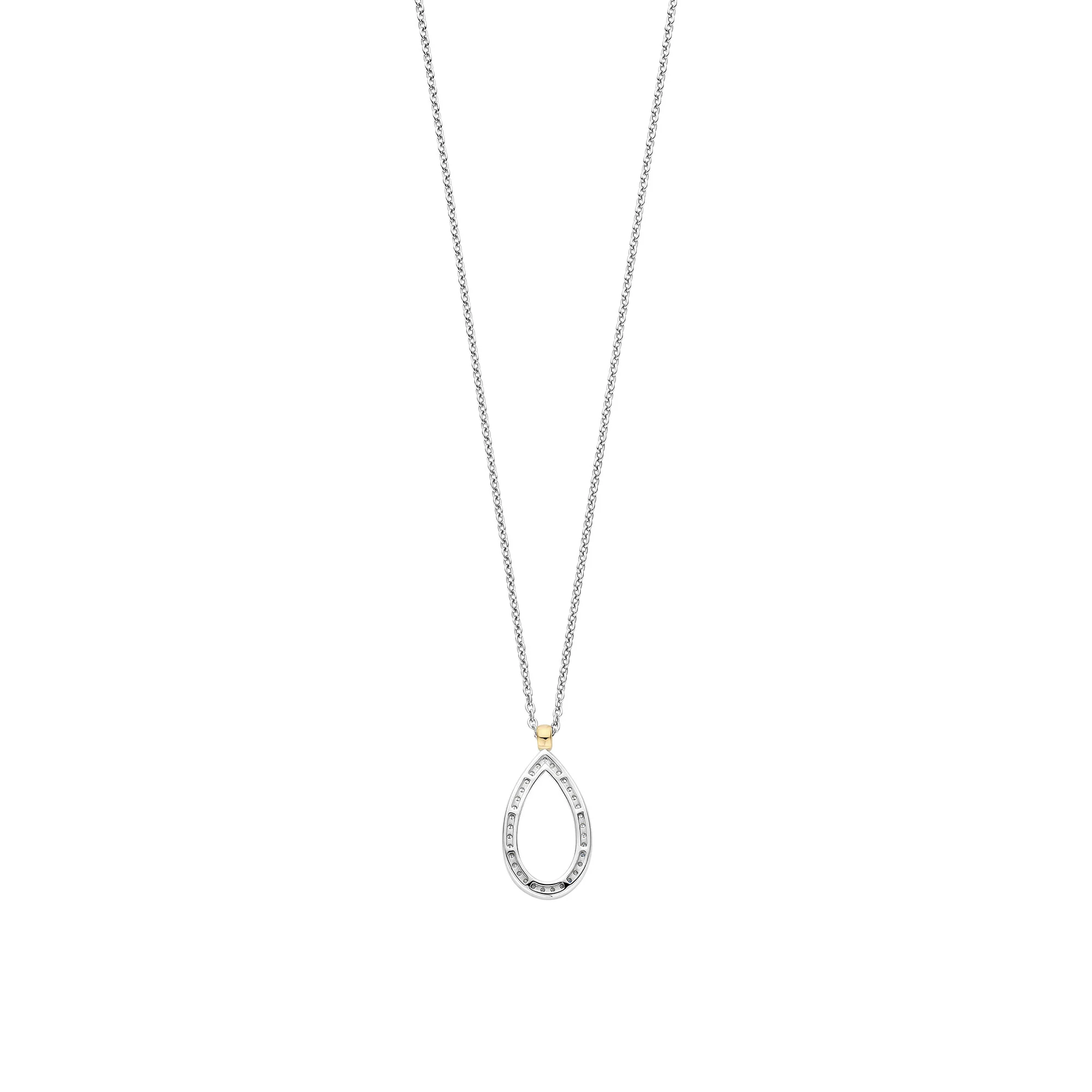Ti Sento Yellow Gold Plated Cubic Zirconia Teardrop Necklace 34110ZY - Image 3