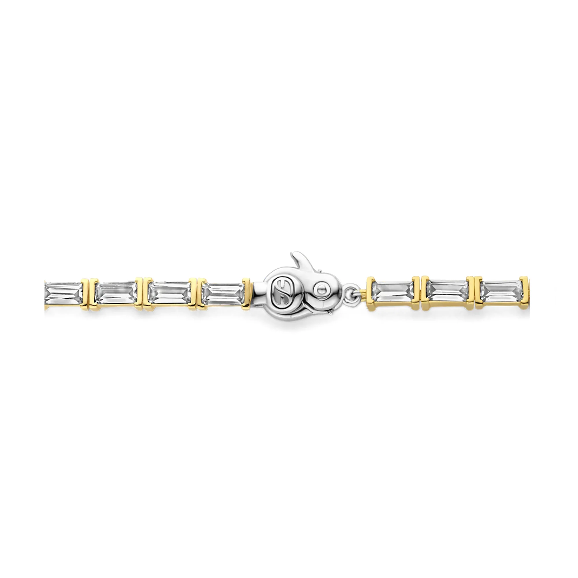 Ti Sento Yellow Gold Plated Cubic Zirconia Tennis Bracelet 23041ZY - Image 3