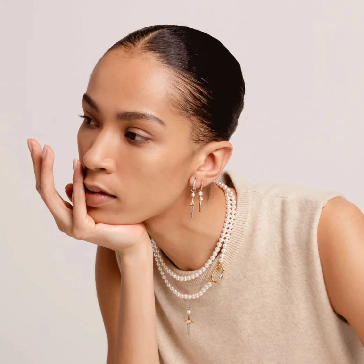 Ti Sento Yellow Gold Plated Edgy Drop Earrings 7933YP - Image 4