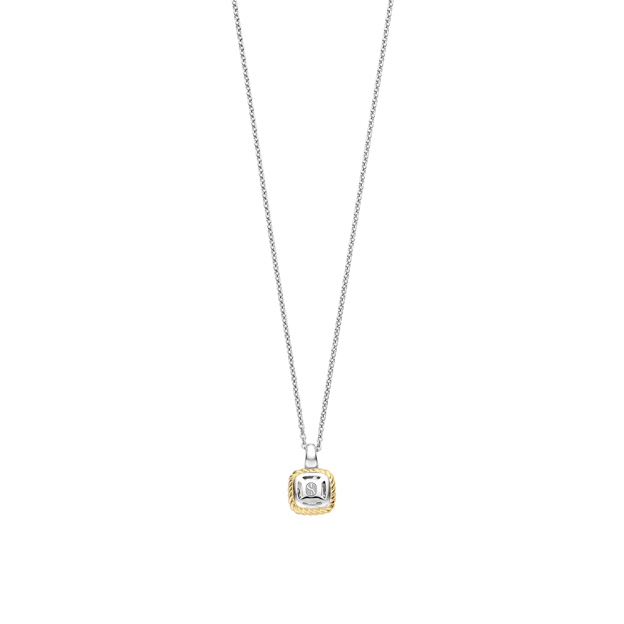 Ti Sento Yellow Gold Plated Grey Crystal and Cubic Zirconia Necklace 34111GG - Image 3