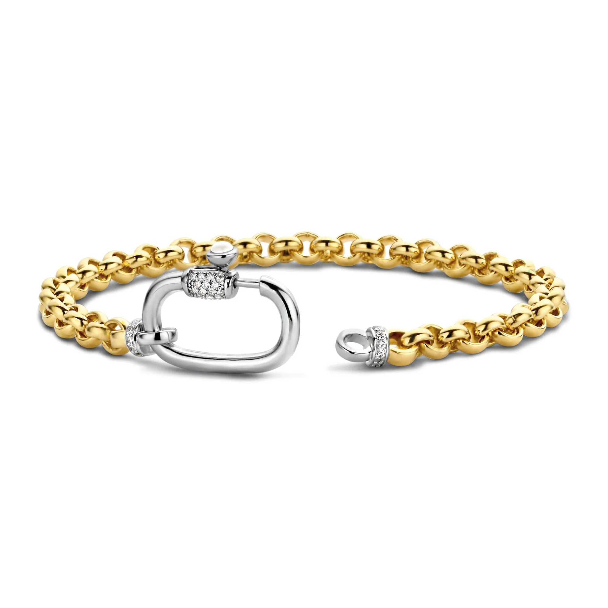 Ti Sento Yellow Gold Plated Rolo Chain Bracelet 2950ZY - Image 2
