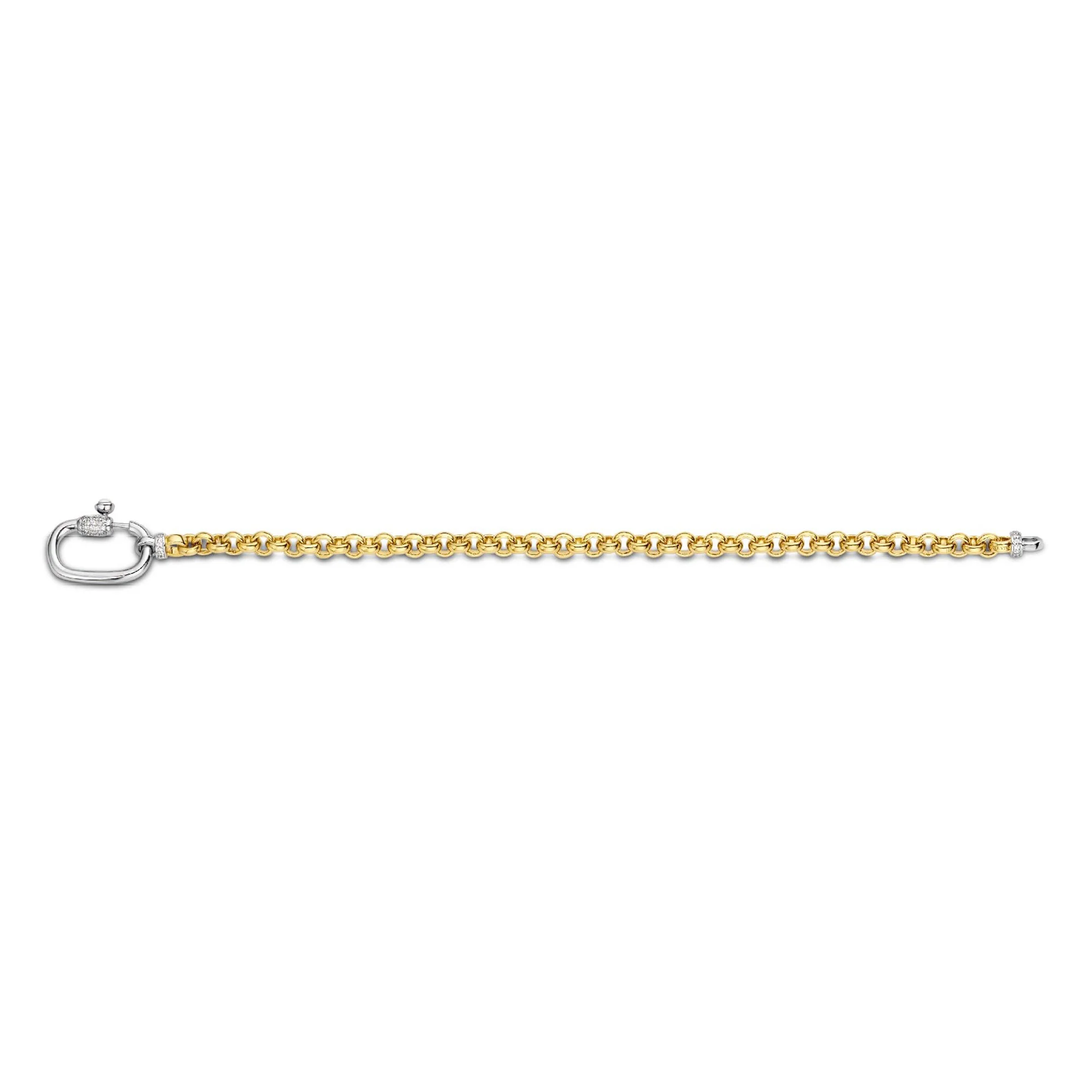 Ti Sento Yellow Gold Plated Rolo Chain Bracelet 2950ZY - Image 4