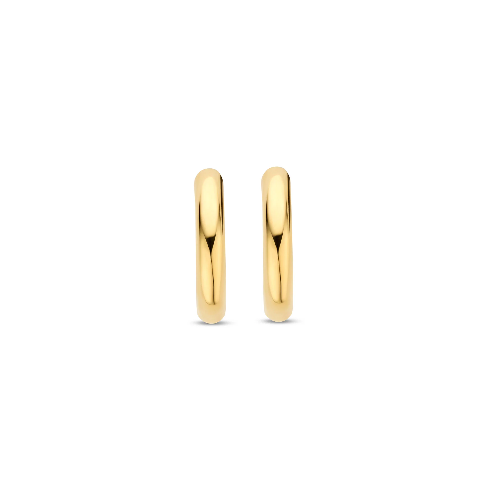 Ti Sento Yellow Gold Plated Small Hoop Earrings 7812YS - Image 2