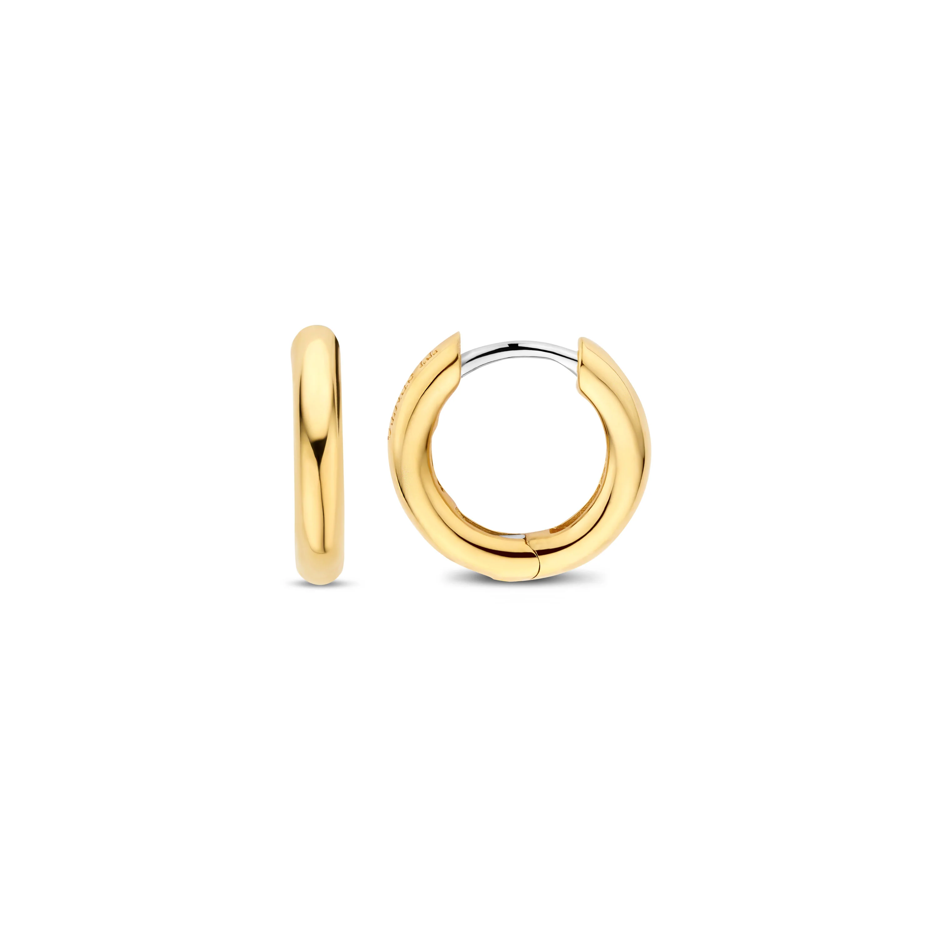 Ti Sento Yellow Gold Plated Small Hoop Earrings 7812YS - Image 3