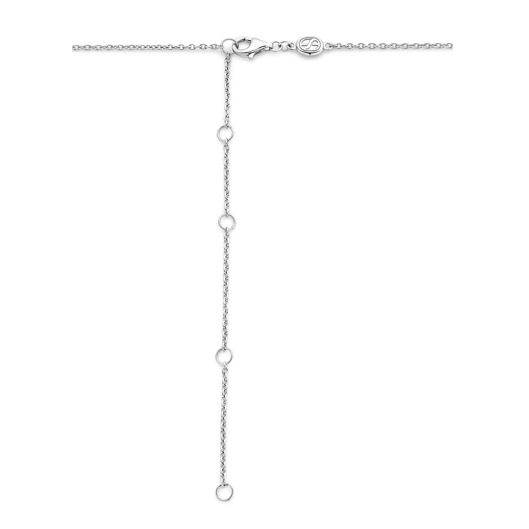 Ti Sento Yellow Gold Plated Synthetic Pearl and Cubic Zirconia Necklace 34046YP - Image 5