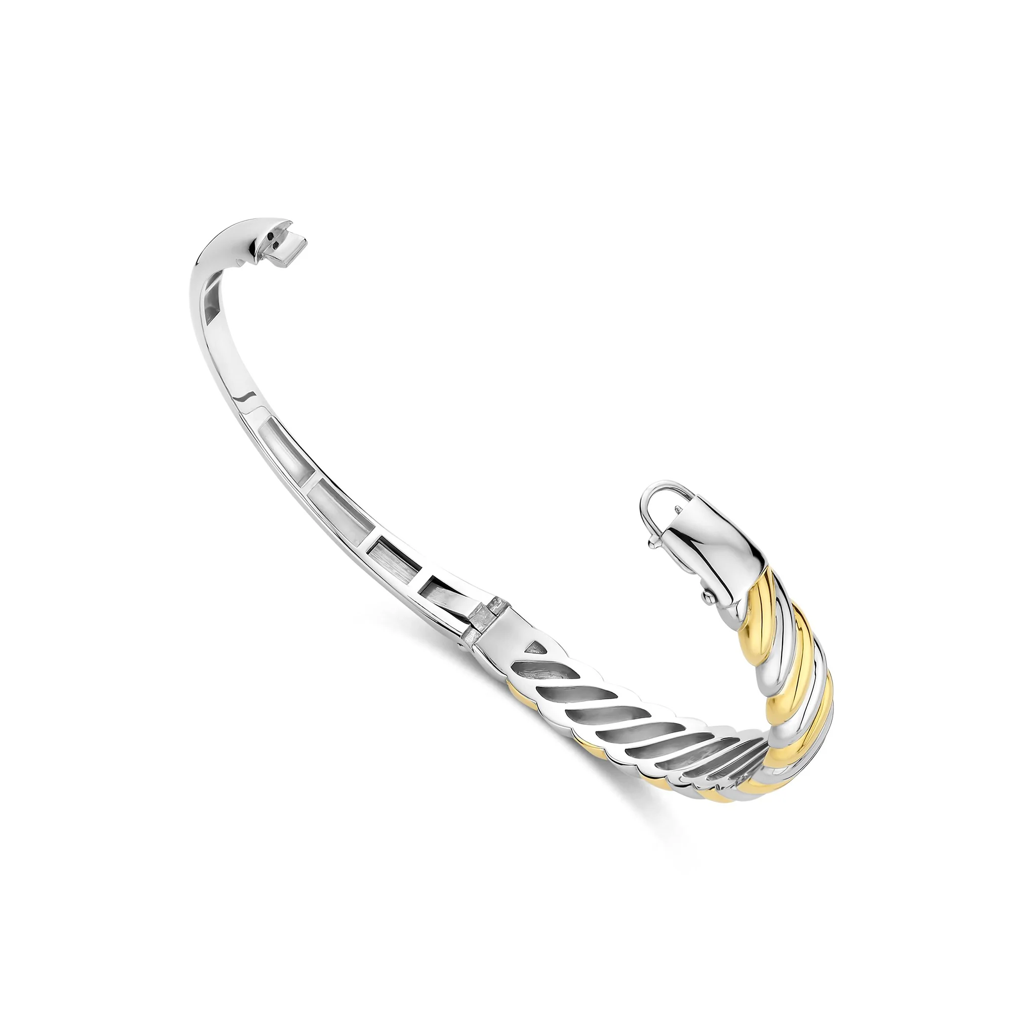 Ti Sento Yellow Gold Plated Twist Bangle 23078SY - Image 3