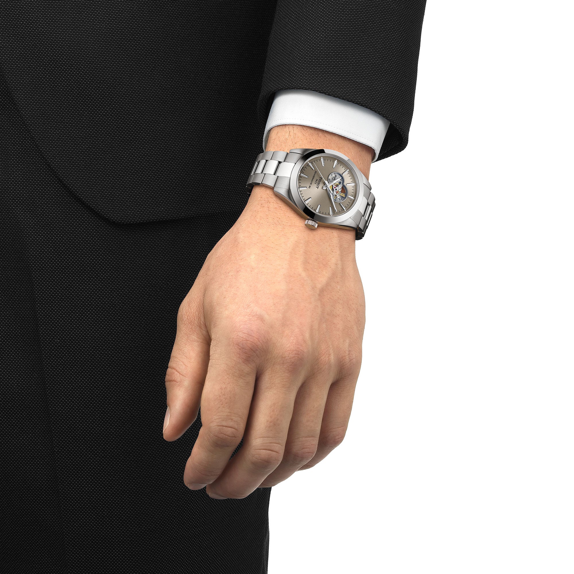 Tissot Gentlemen Powermatic 80 Open Heart Watch T1274071108100 - Image 4