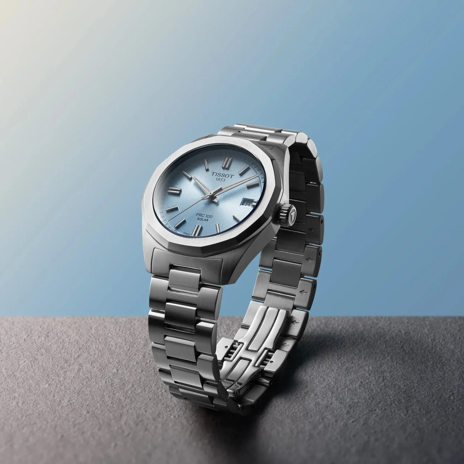Tissot PRC 100 34mm Ice Blue Solar Watch T1518221135100 - Image 3