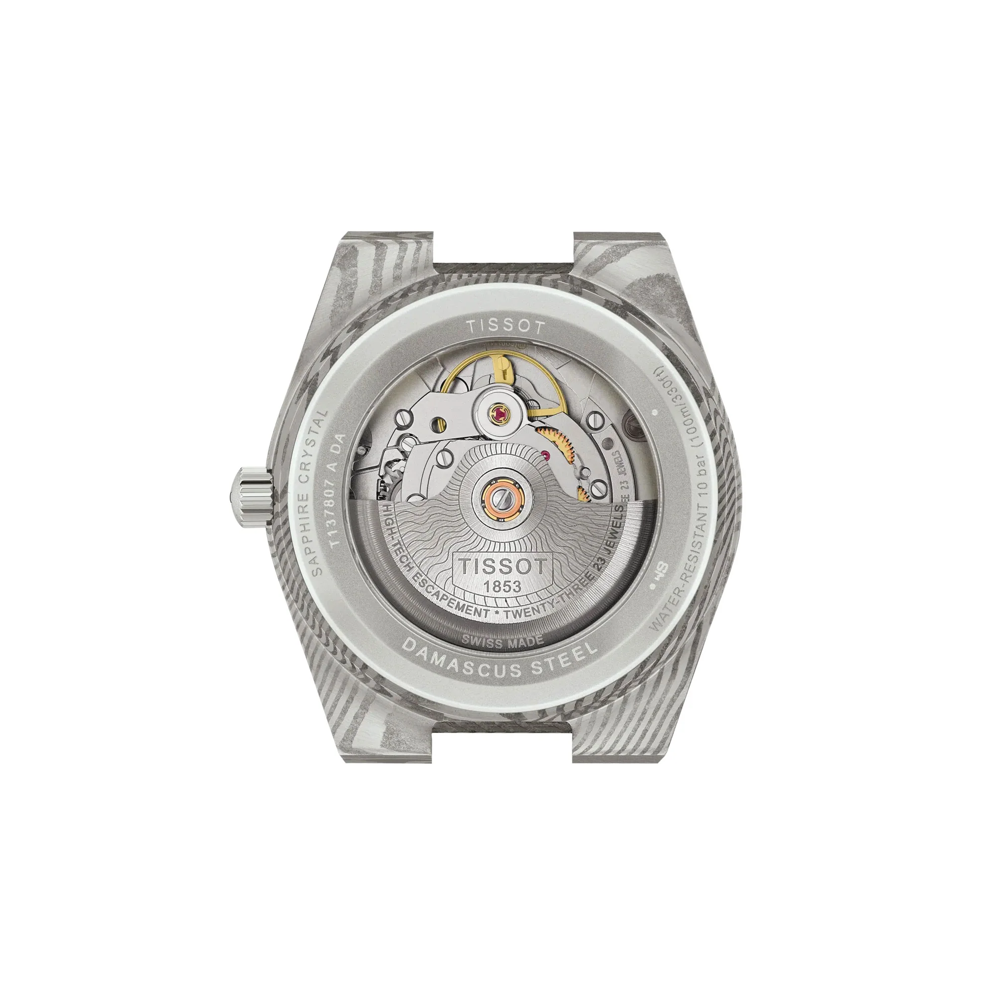 Tissot PRX Damascus Steel 38mm Automatic Watch T1378079608100 - Image 5