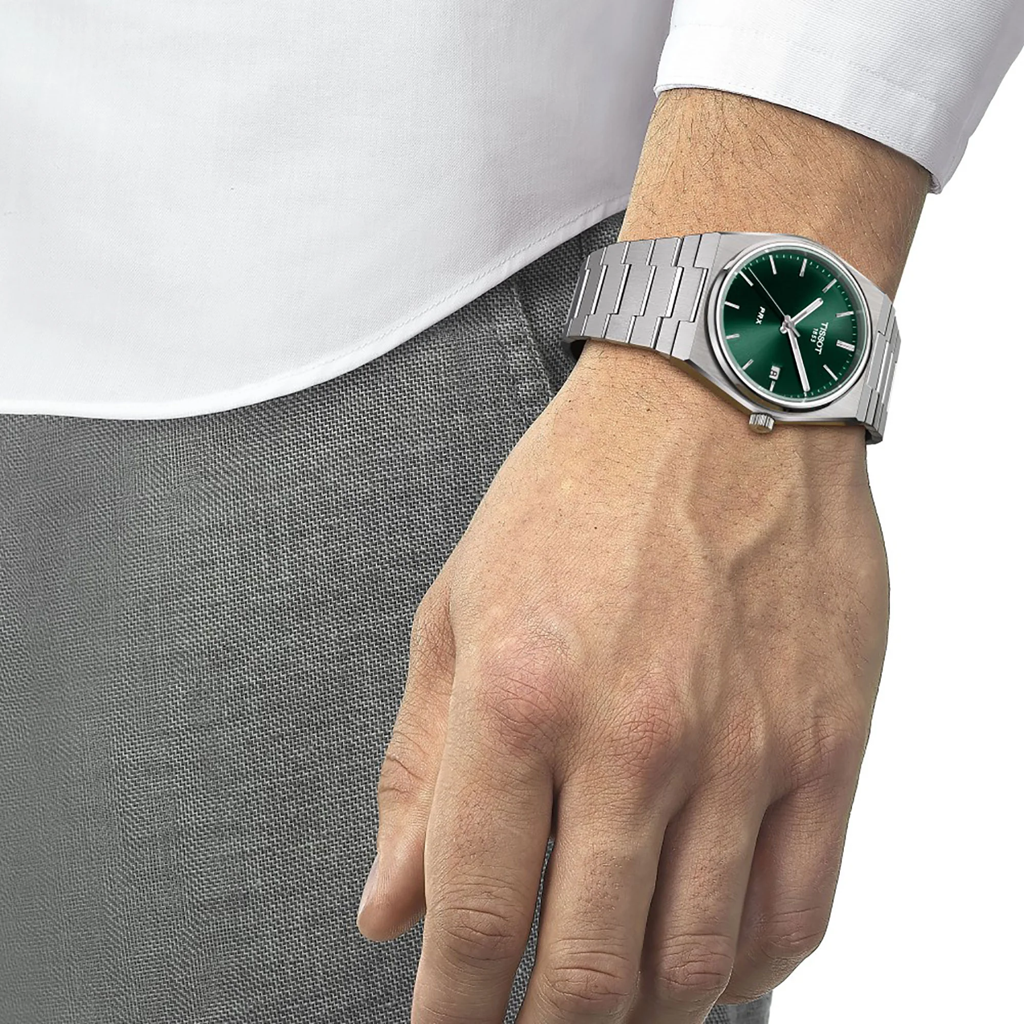 Tissot PRX Green Quartz Watch T1374101109100 - Image 4