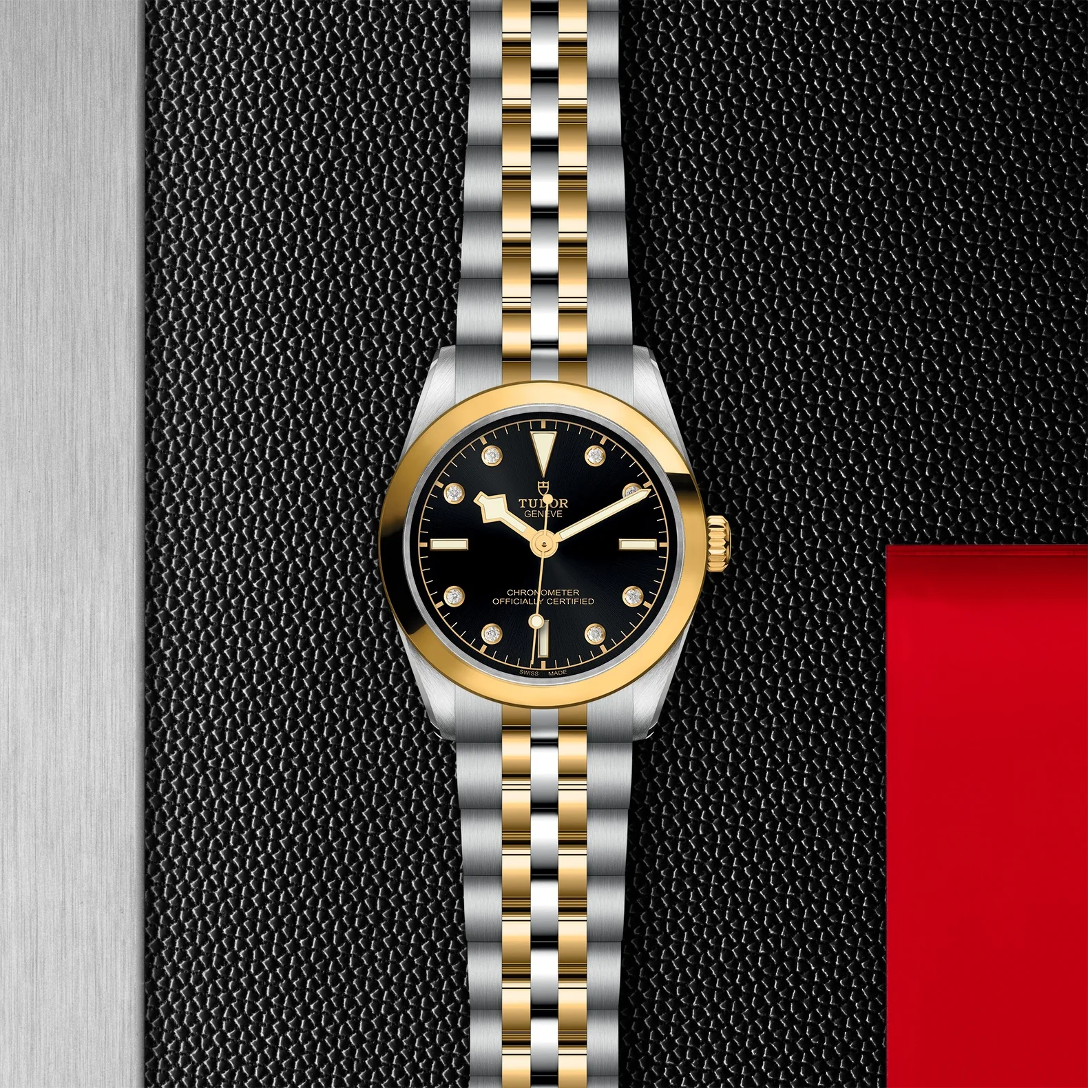 TUDOR Black Bay One 31mm Chronometer Stainless Steel and Yellow Gold Diamond Automatic Watch M79603-0006 - Image 3