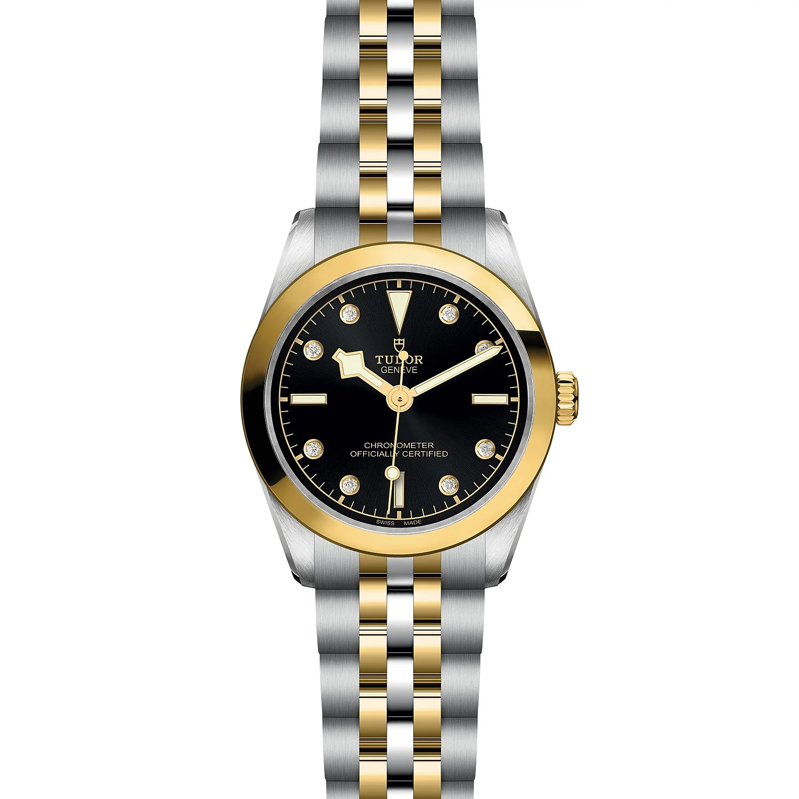 TUDOR Black Bay One 31mm Chronometer Stainless Steel and Yellow Gold Diamond Automatic Watch M79603-0006 - Image 4