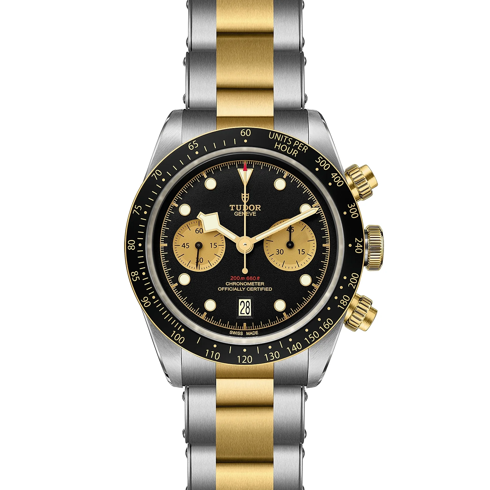 TUDOR Black Bay Chrono 41mm Chronometer Stainless Steel and Yellow Gold Automatic Watch M79363N-0001 - Image 4