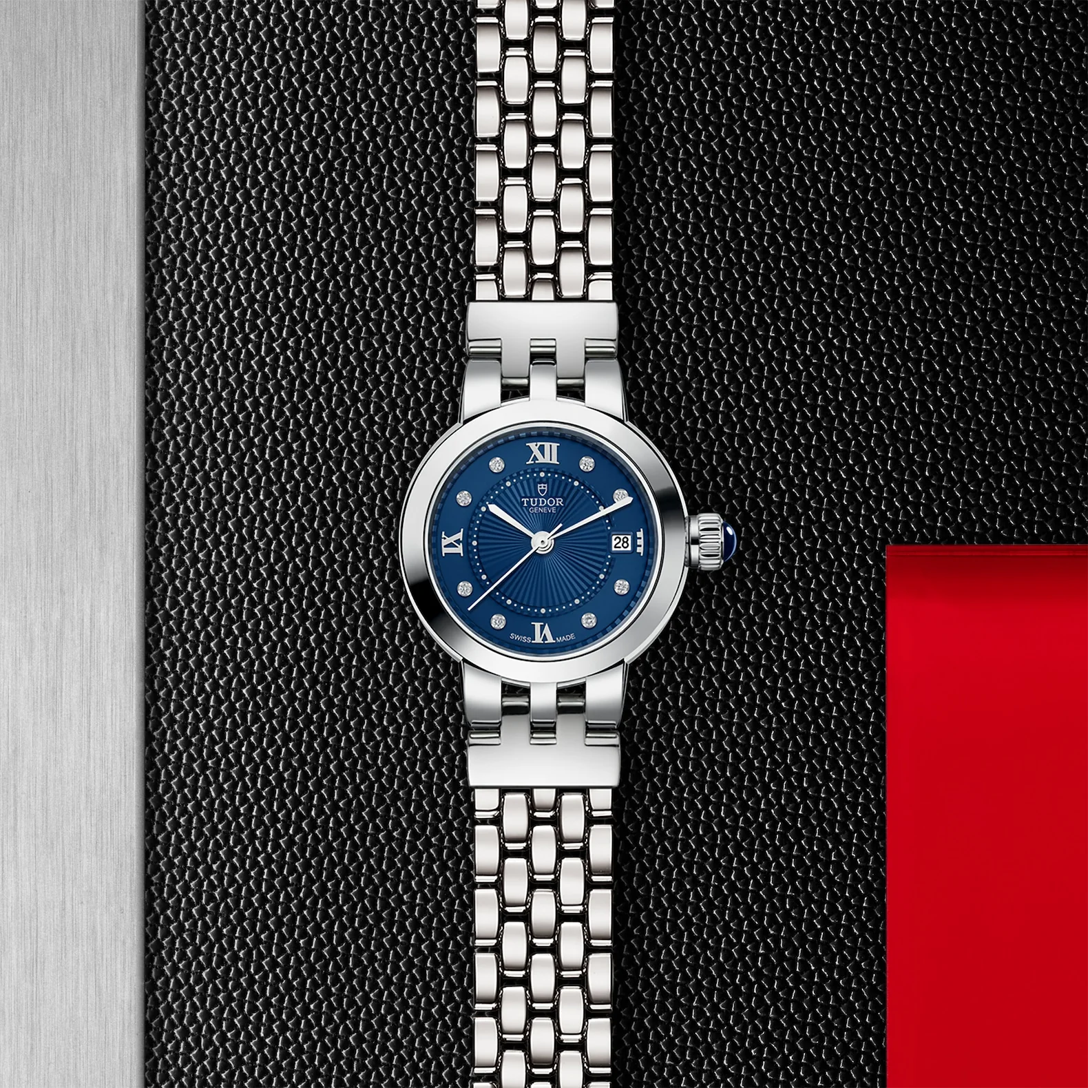 TUDOR Clair De Rose 26mm Stainless Steel Diamond Automatic Watch M35200-0010 - Image 2