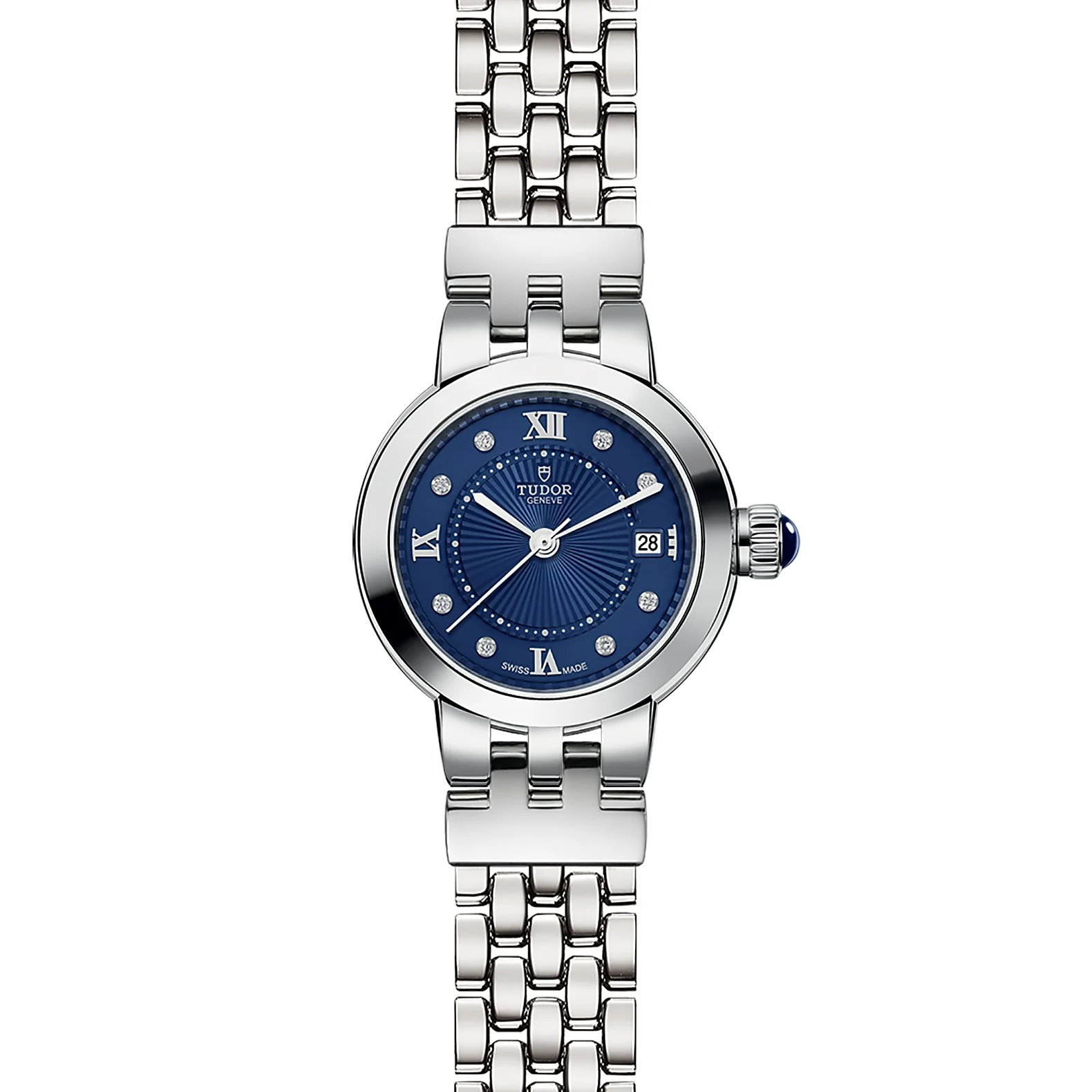 TUDOR Clair De Rose 26mm Stainless Steel Diamond Automatic Watch M35200-0010 - Image 3