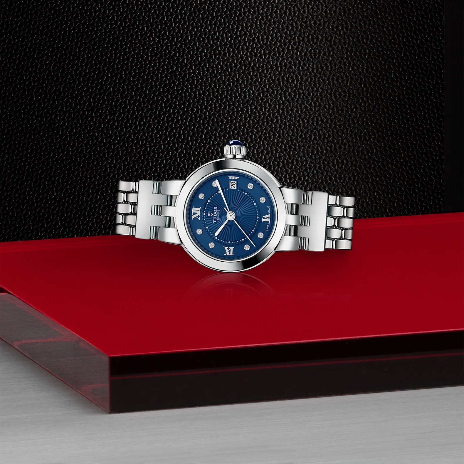 TUDOR Clair De Rose 26mm Stainless Steel Diamond Automatic Watch M35200-0010 - Image 4