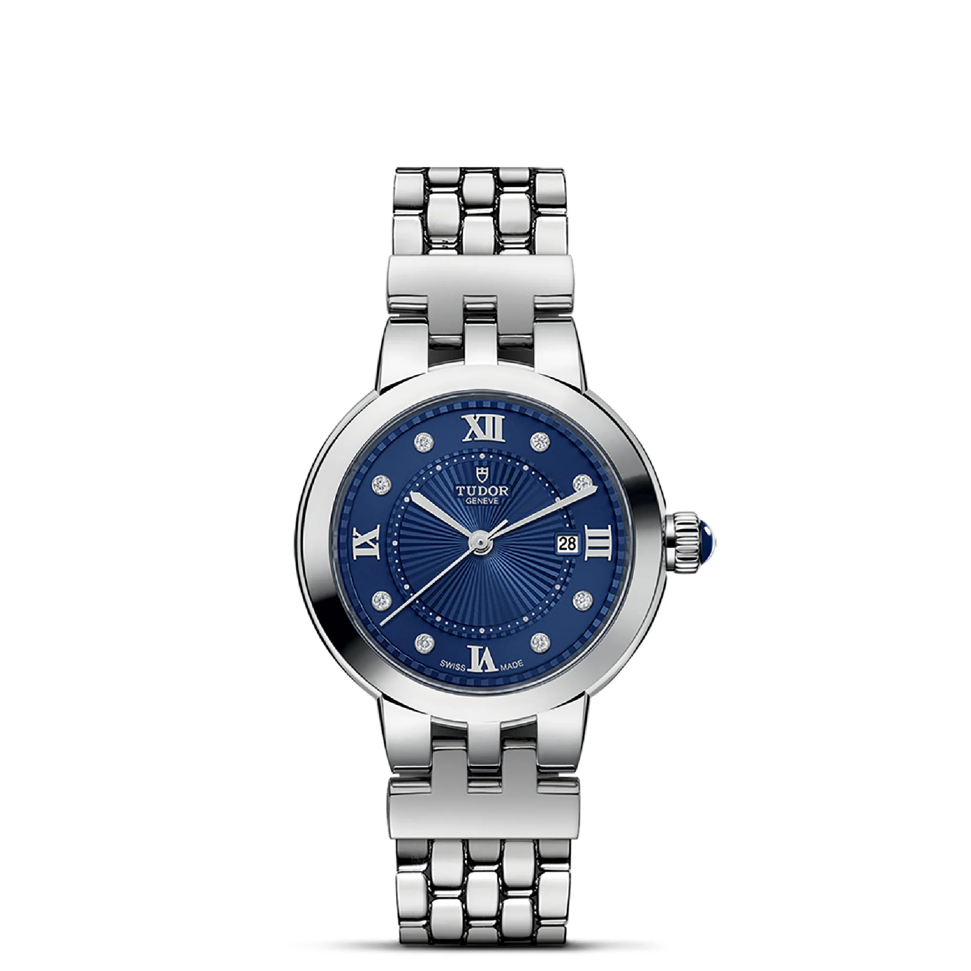 TUDOR Clair De Rose 30mm Stainless Steel Diamond Automatic Watch M35500-0010
