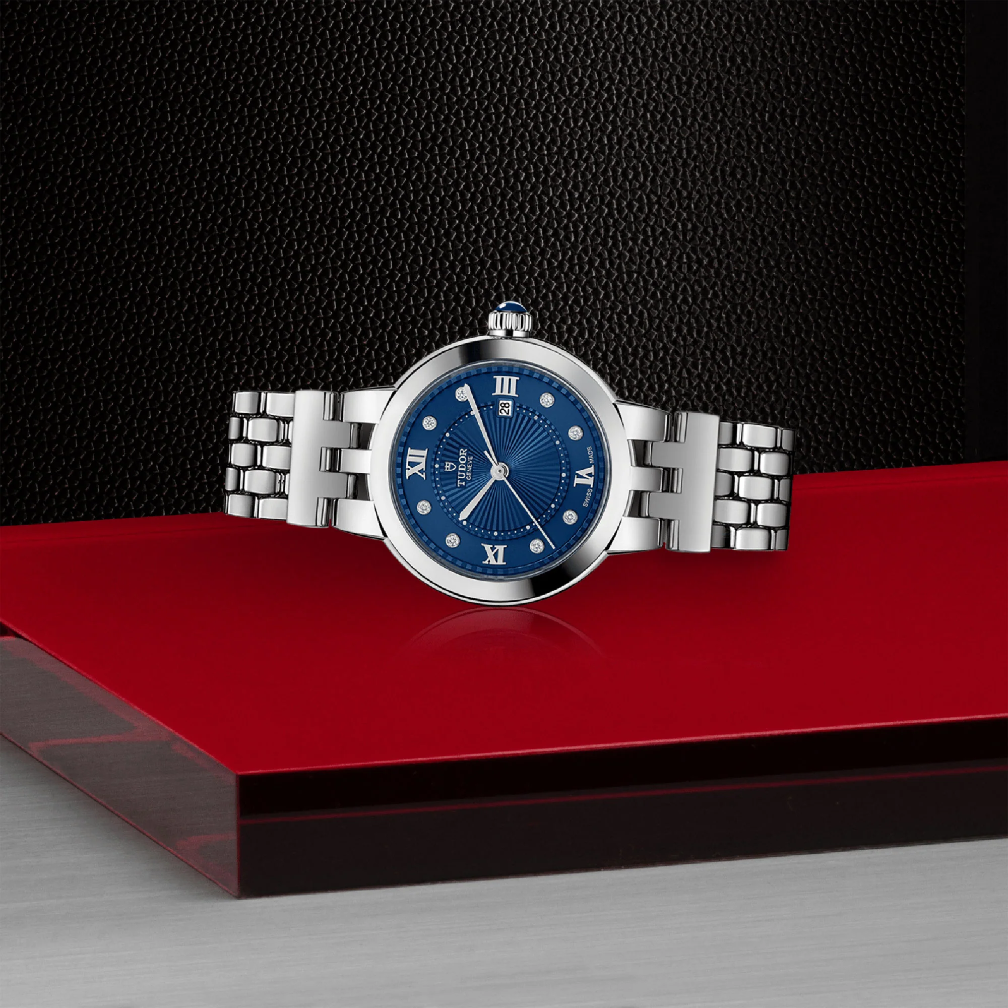 TUDOR Clair De Rose 30mm Stainless Steel Diamond Automatic Watch M35500-0010 - Image 4