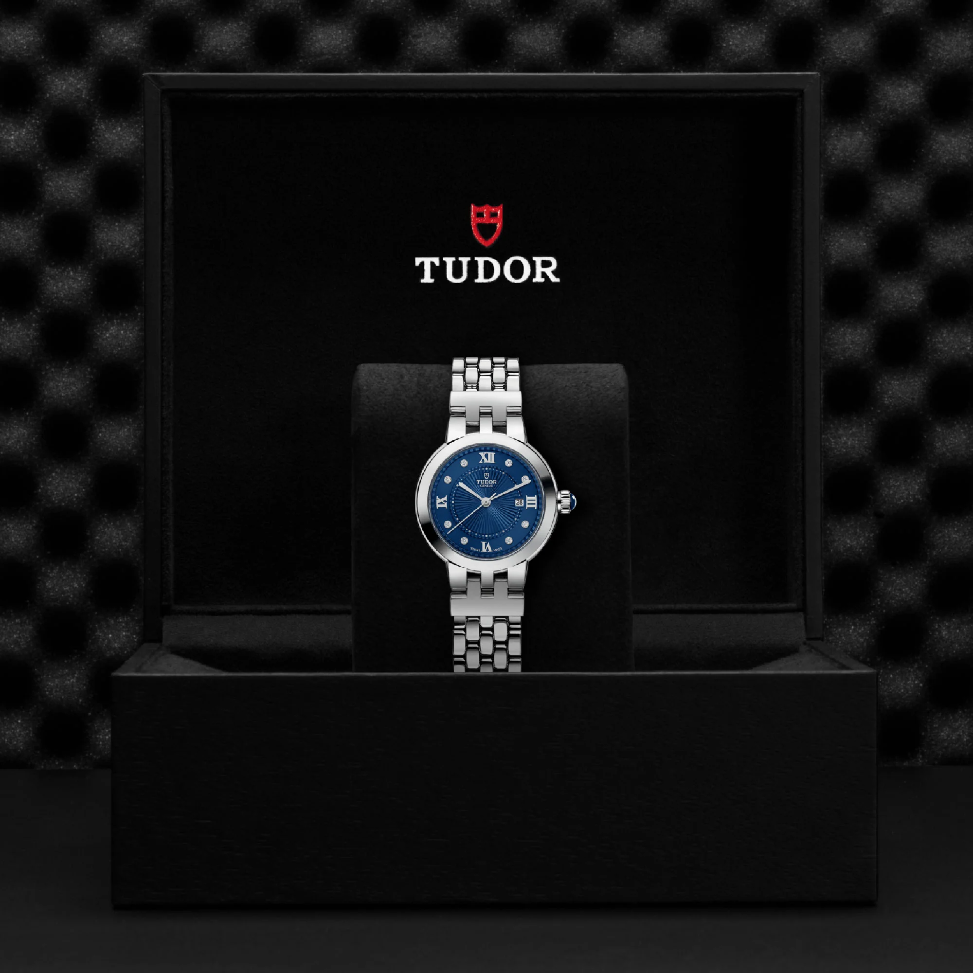 TUDOR Clair De Rose 30mm Stainless Steel Diamond Automatic Watch M35500-0010 - Image 5