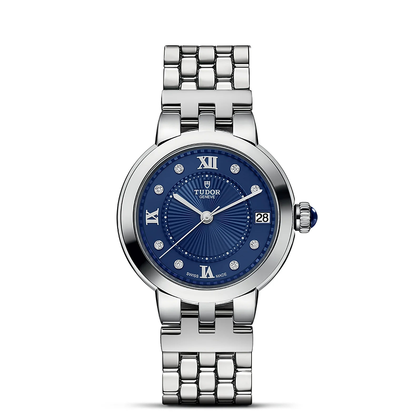 TUDOR Clair De Rose 34mm Stainless Steel Diamond Automatic Watch M35800-0010