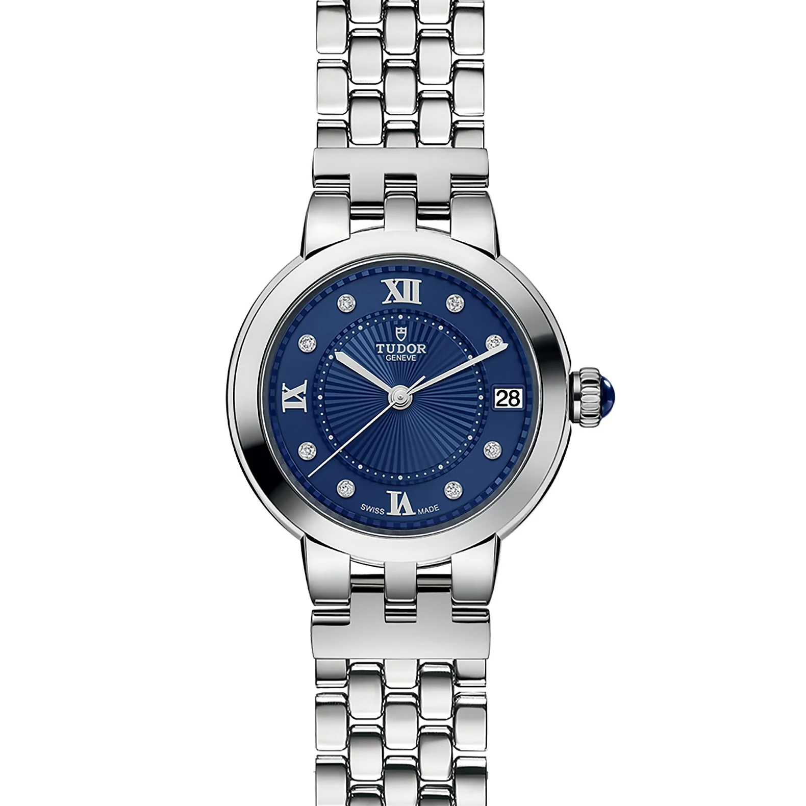 TUDOR Clair De Rose 34mm Stainless Steel Diamond Automatic Watch M35800-0010 - Image 3