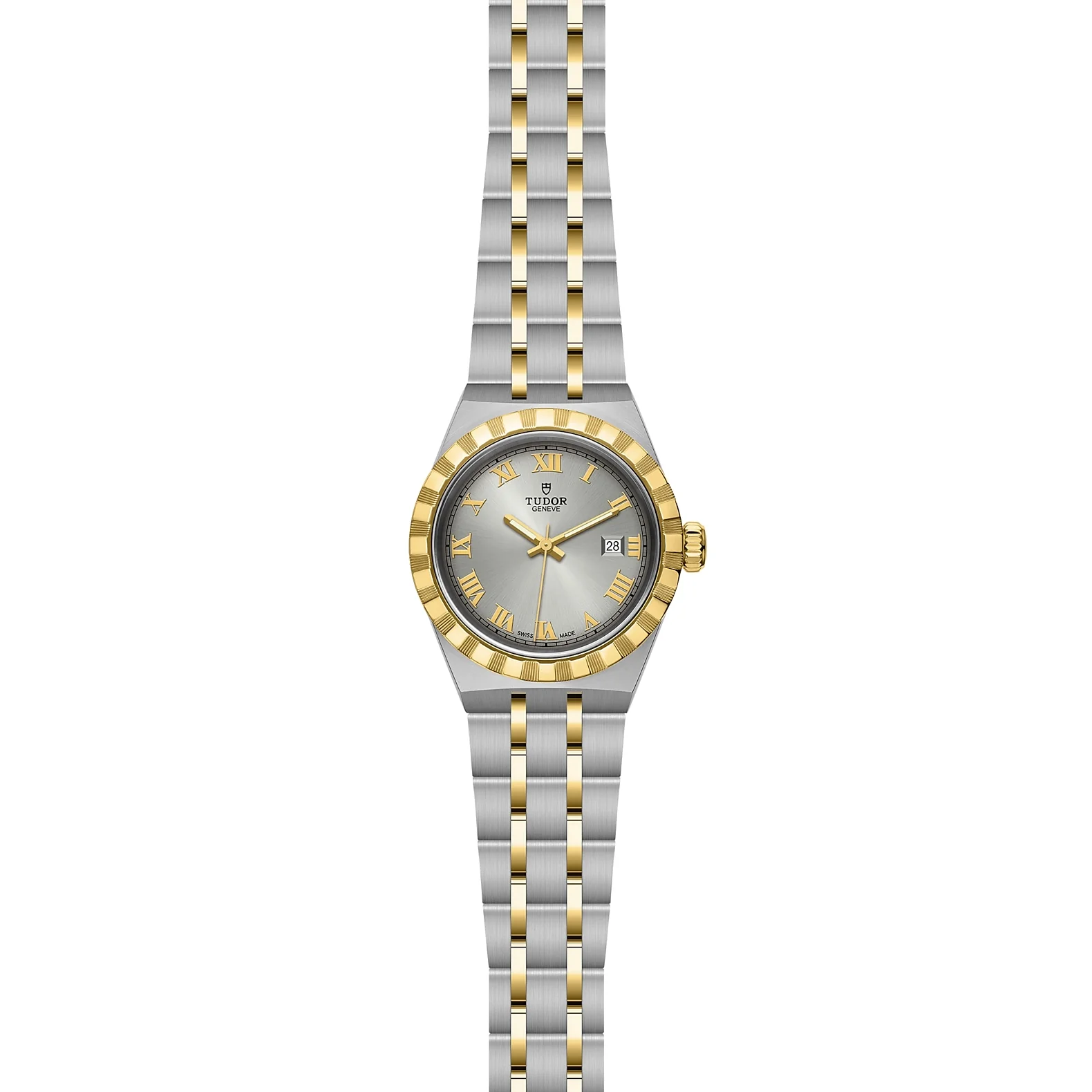 TUDOR Royal 28mm Yellow Gold and Steel Automatic Watch M28303-0001 - Image 2