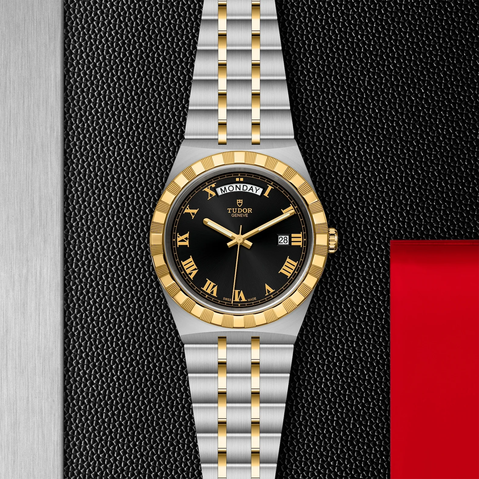 TUDOR Royal 41mm Yellow Gold and Steel Day Date Automatic Watch M28603-0003 - Image 4