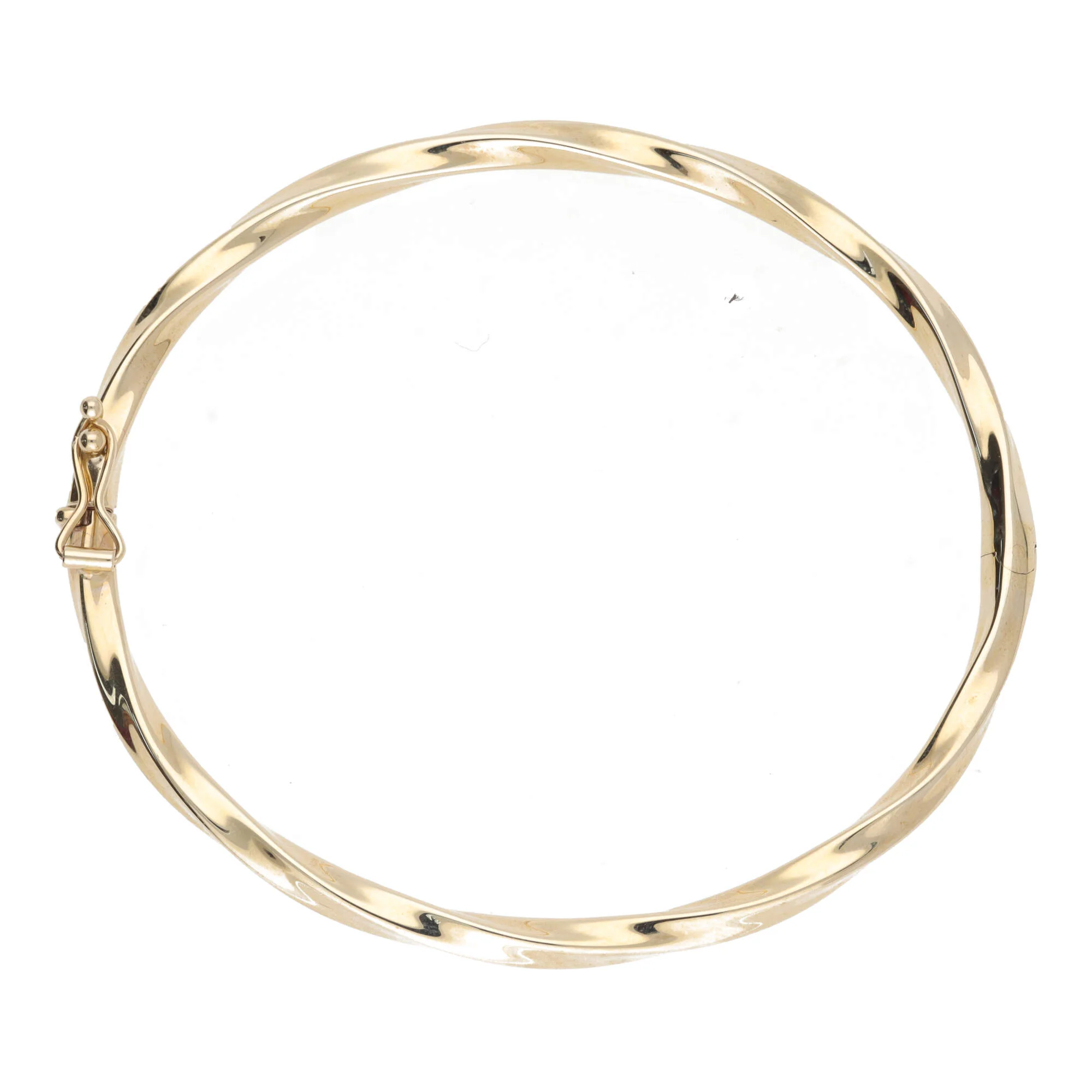 Twisted 9ct Yellow Gold Bangle - Image 3