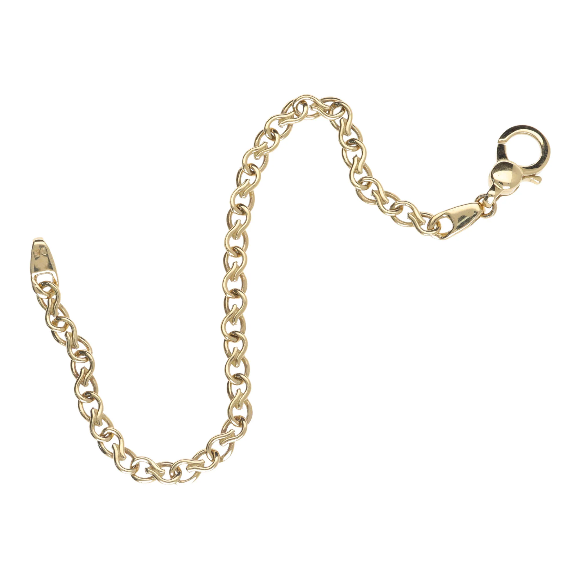 Twisted Teardrop 18ct Yellow Gold Bracelet - Image 3