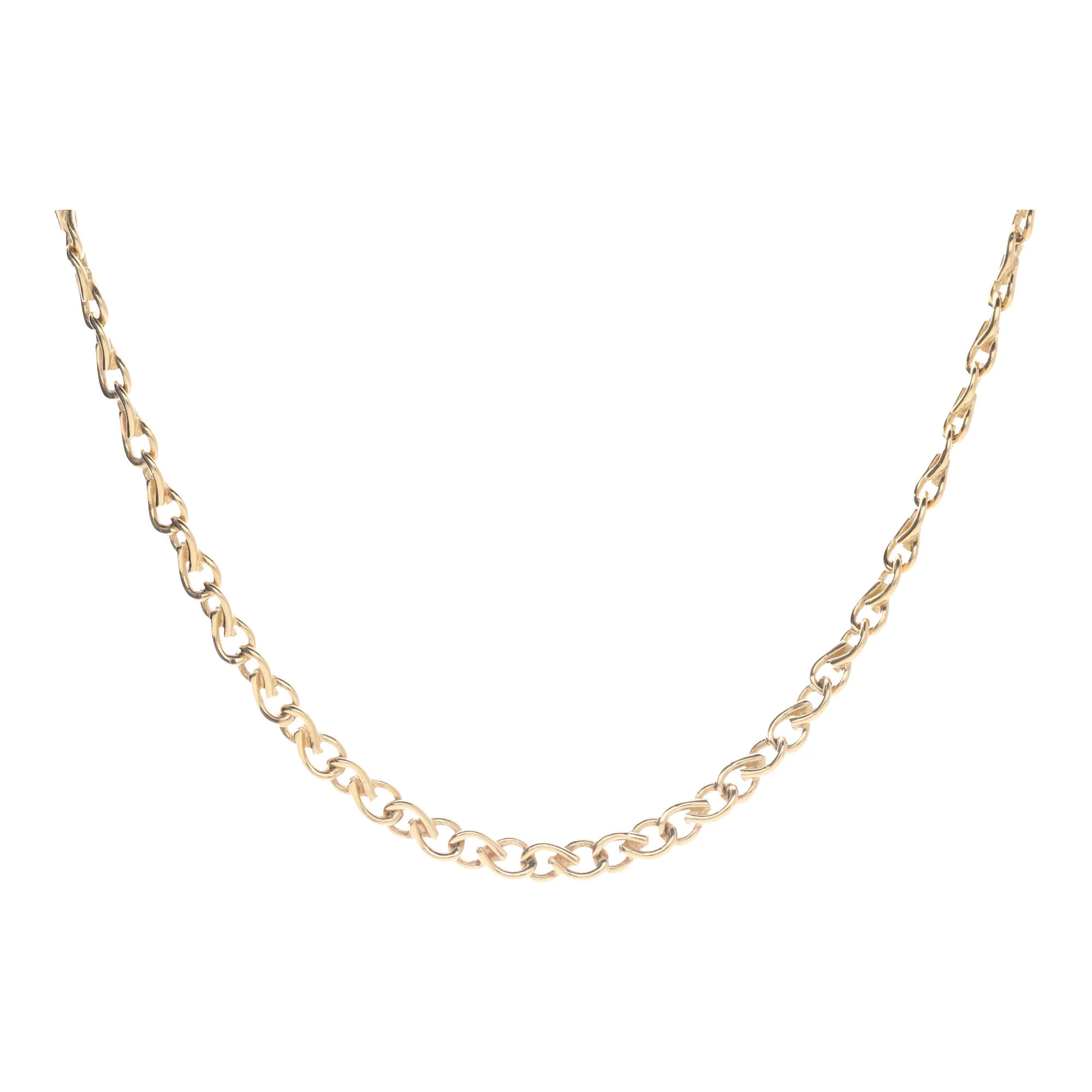 Twisted Teardrop 18ct Yellow Gold Necklace - Image 2