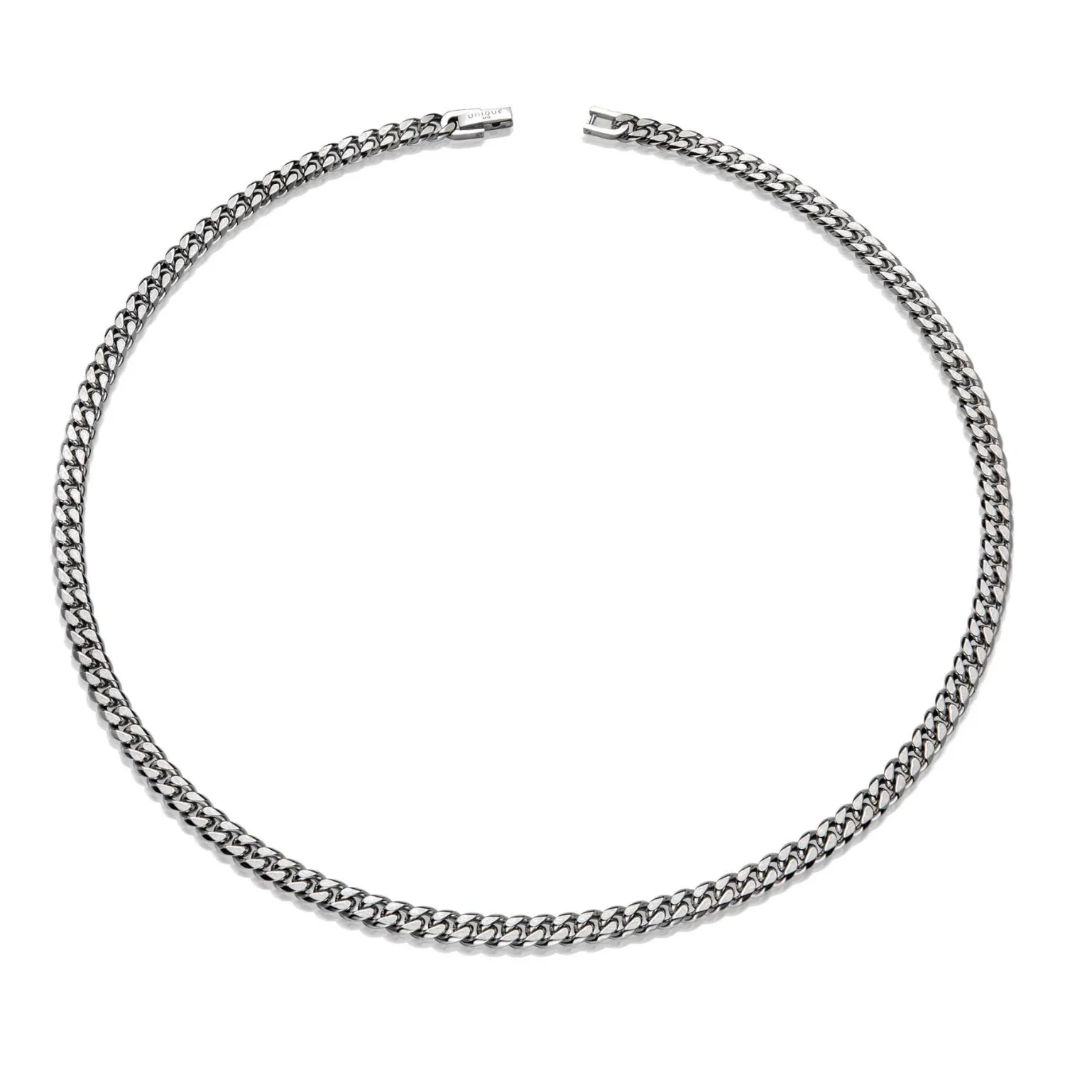 Unique Stainless Steel Curb Link Necklace 50cm - Image 2