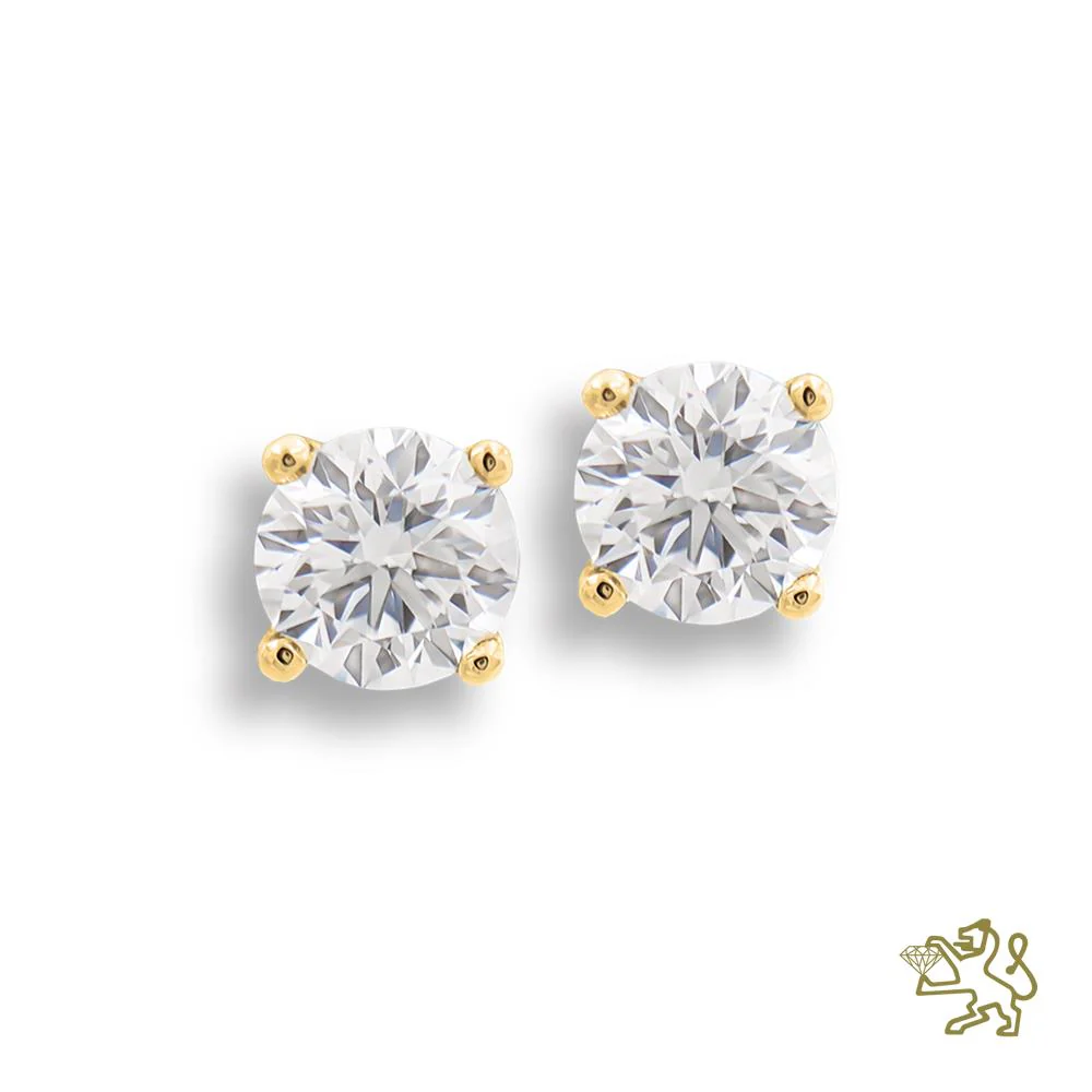Windsor 0.30ct Diamond Yellow Gold Earrings
