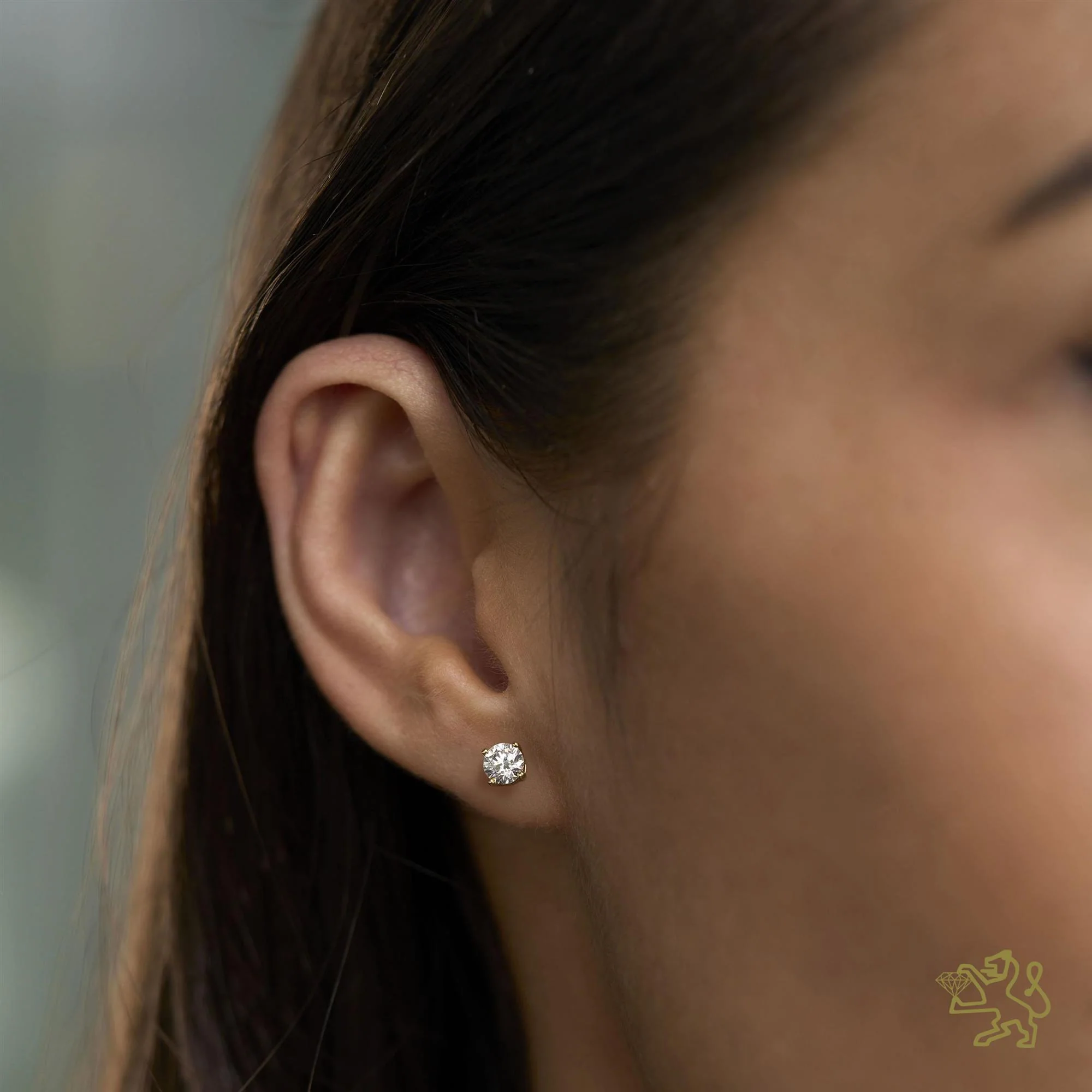 Windsor 0.50ct Diamond Yellow Gold Earrings - Image 2