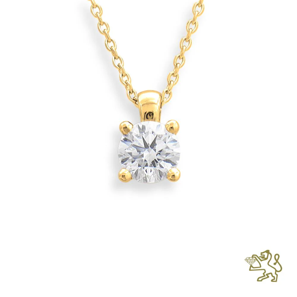 Windsor 0.40ct Diamond Yellow Gold Pendant