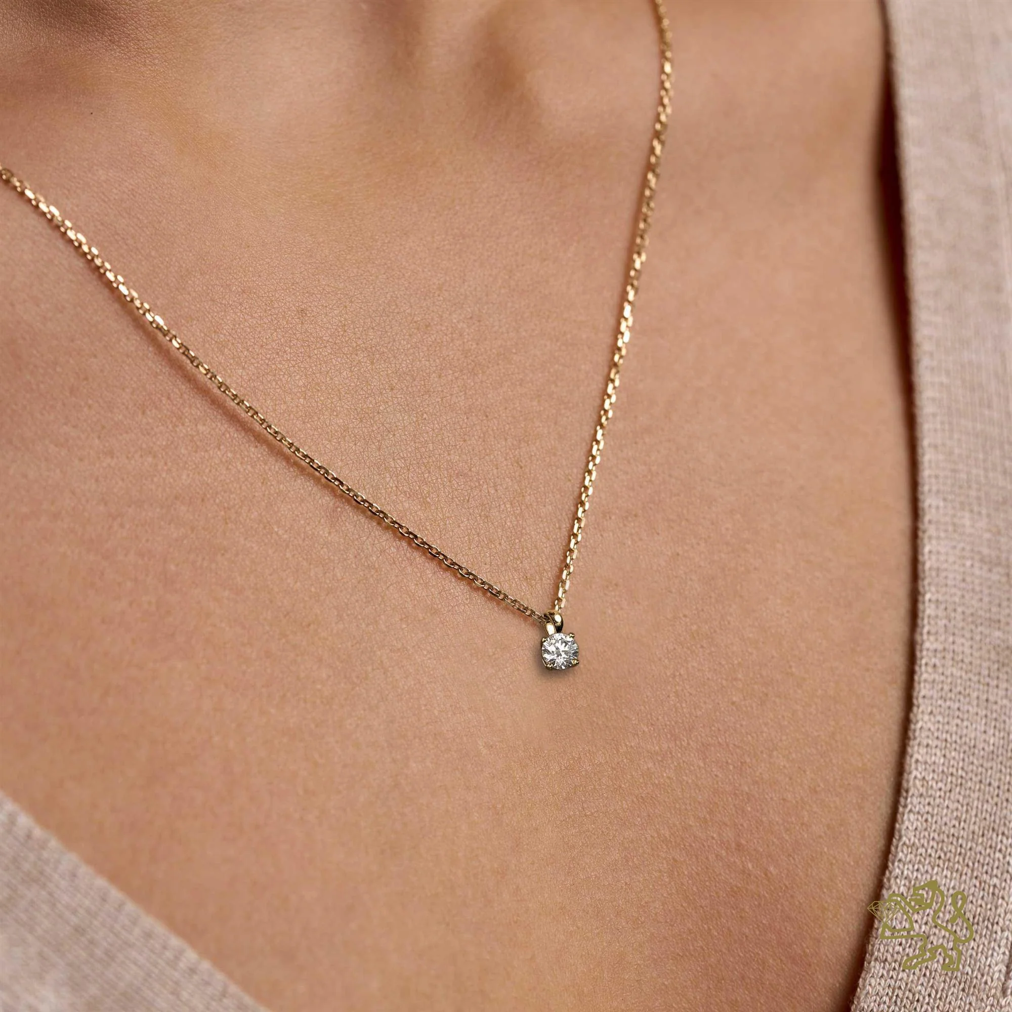 Windsor 0.51ct Diamond Yellow Gold Pendant - Image 2