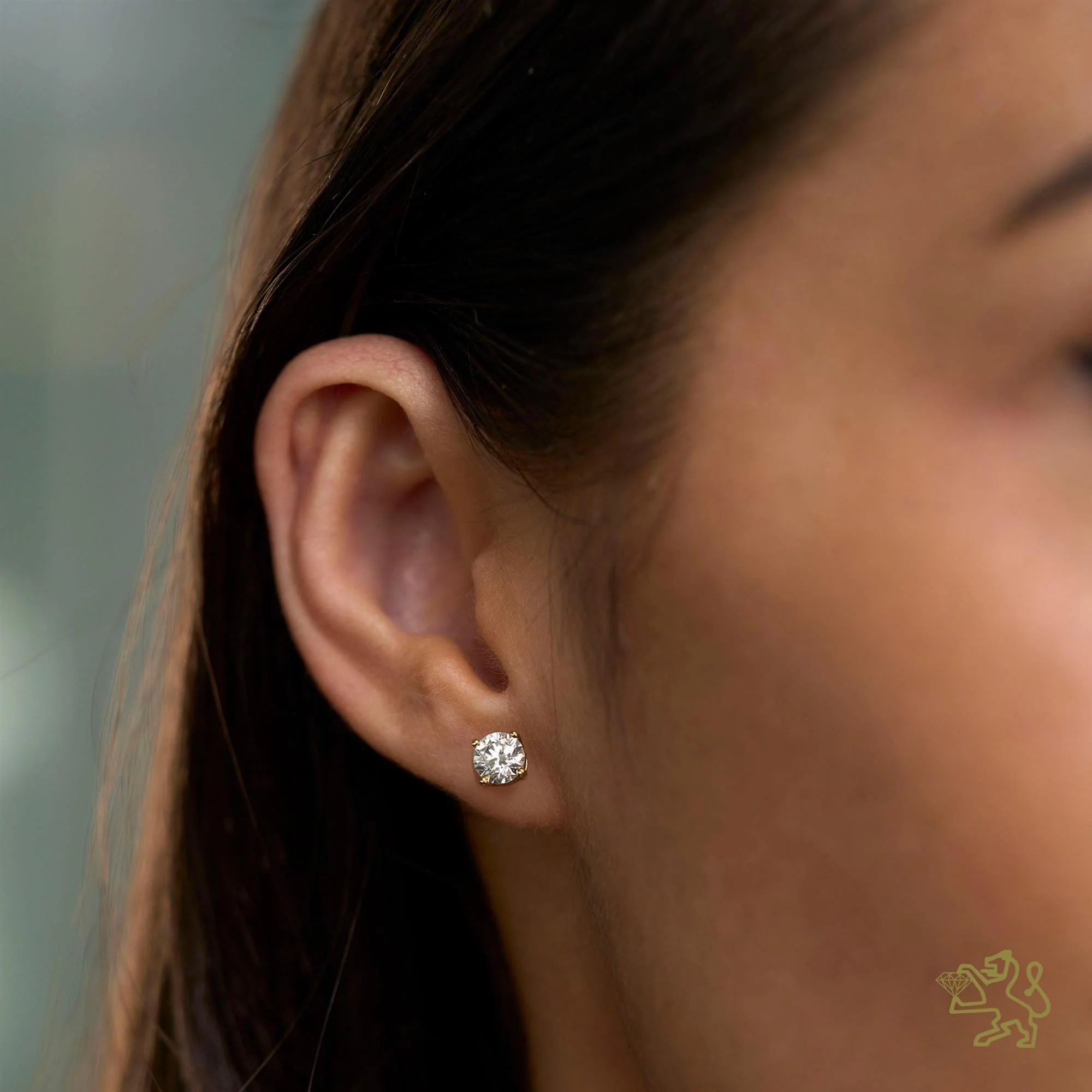 Windsor 0.80ct Diamond Yellow Gold Earrings - Image 2