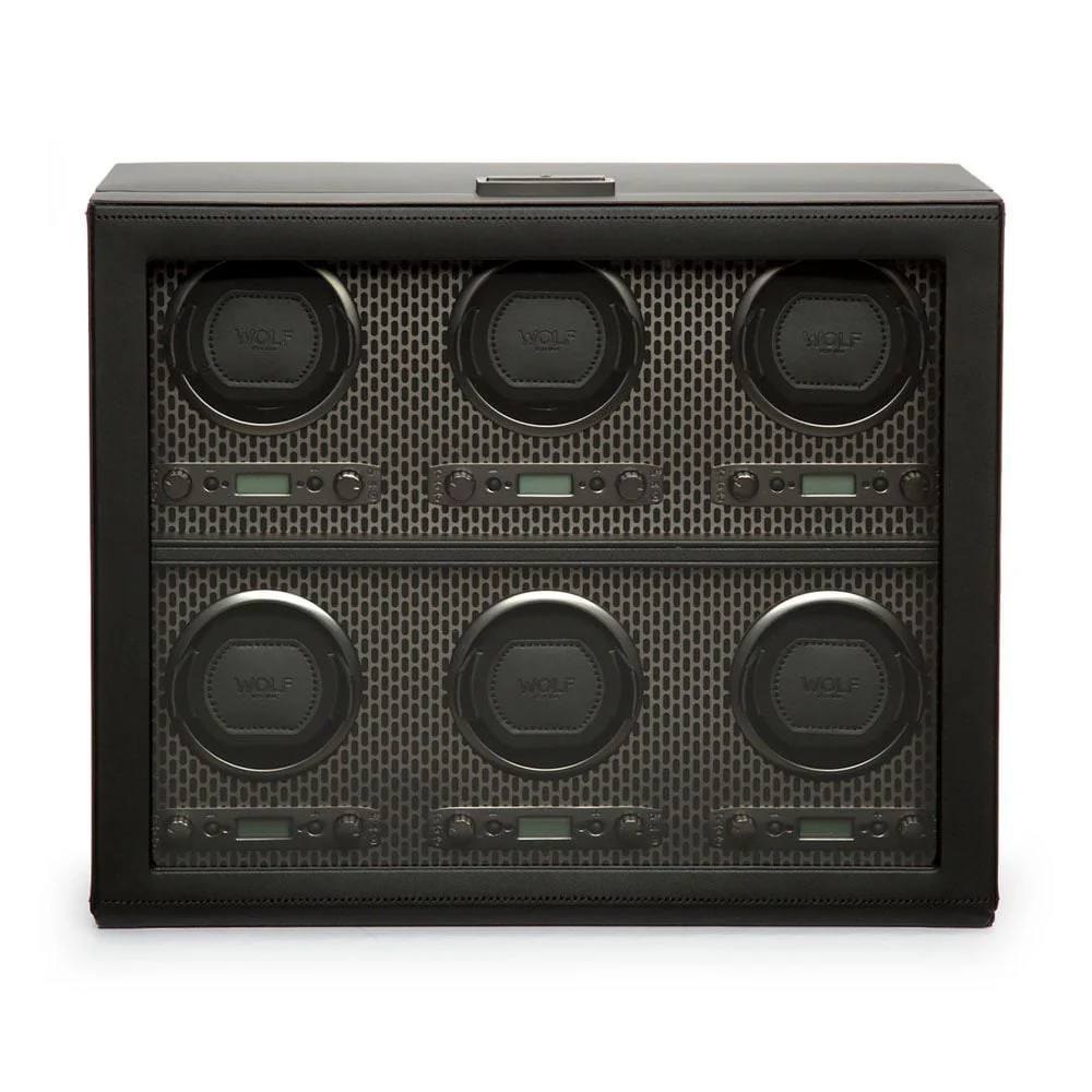 WOLF Axis 6 Piece Powder Coat Watch Winder - ONLINE EXCLUSIVE