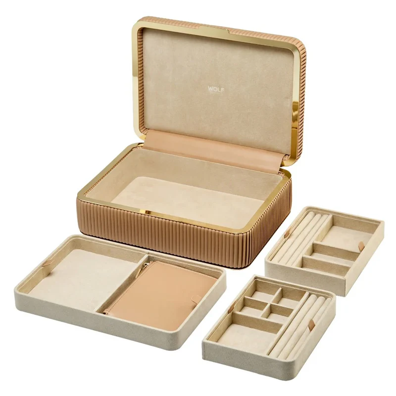 WOLF Bella Medium Mocha Jewellery Box - Image 2