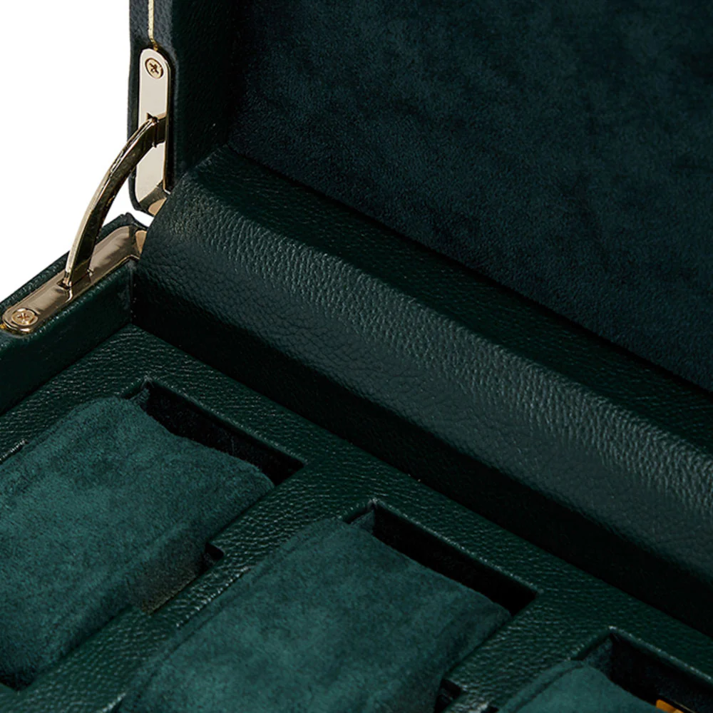 Wolf British Racing Green 15 Piece Watch Box - Image 4